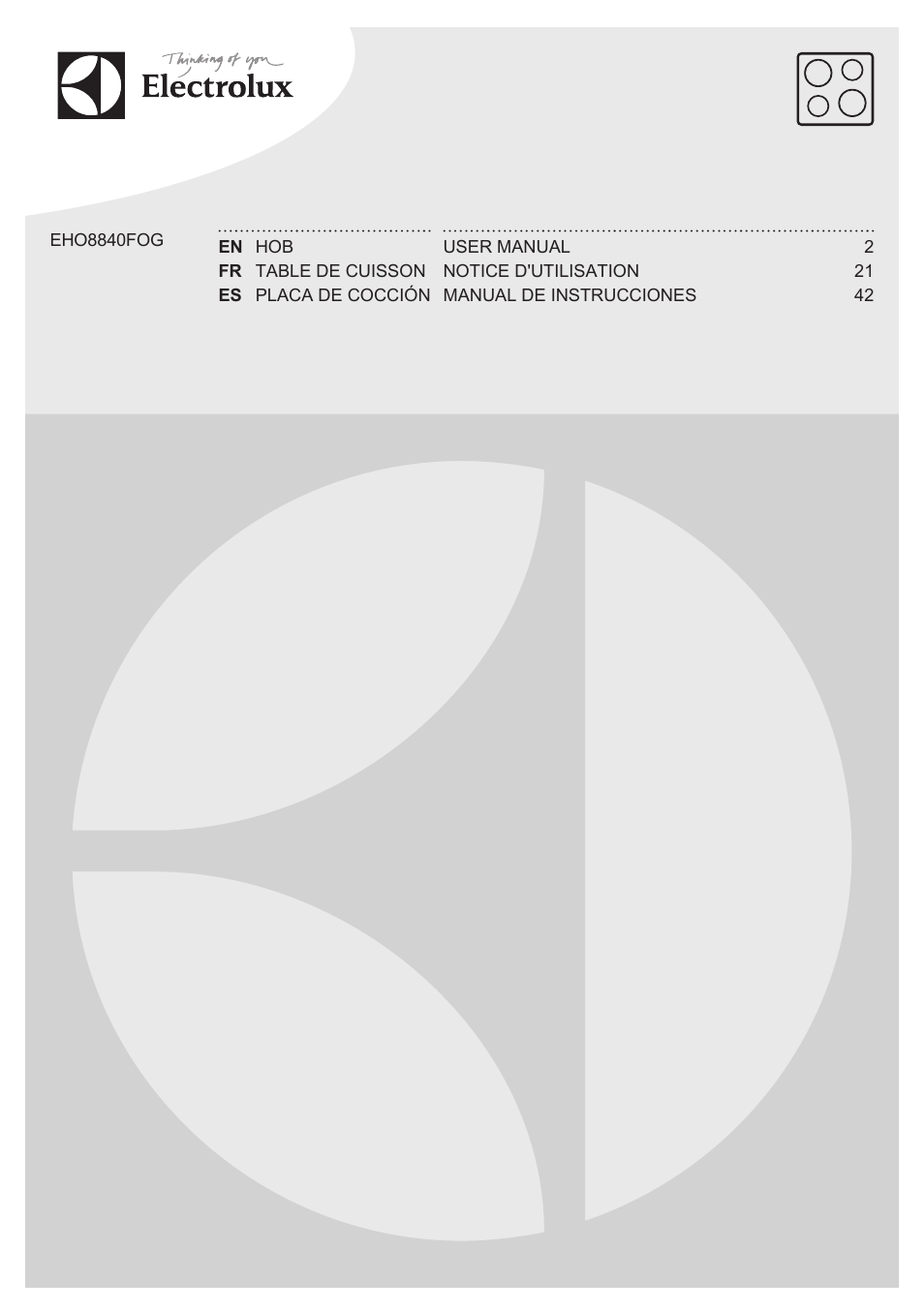Electrolux EHO8840FOG User Manual | 64 pages