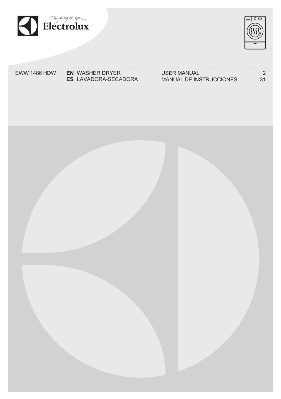 Electrolux EWW1486HDW User Manual | 64 pages