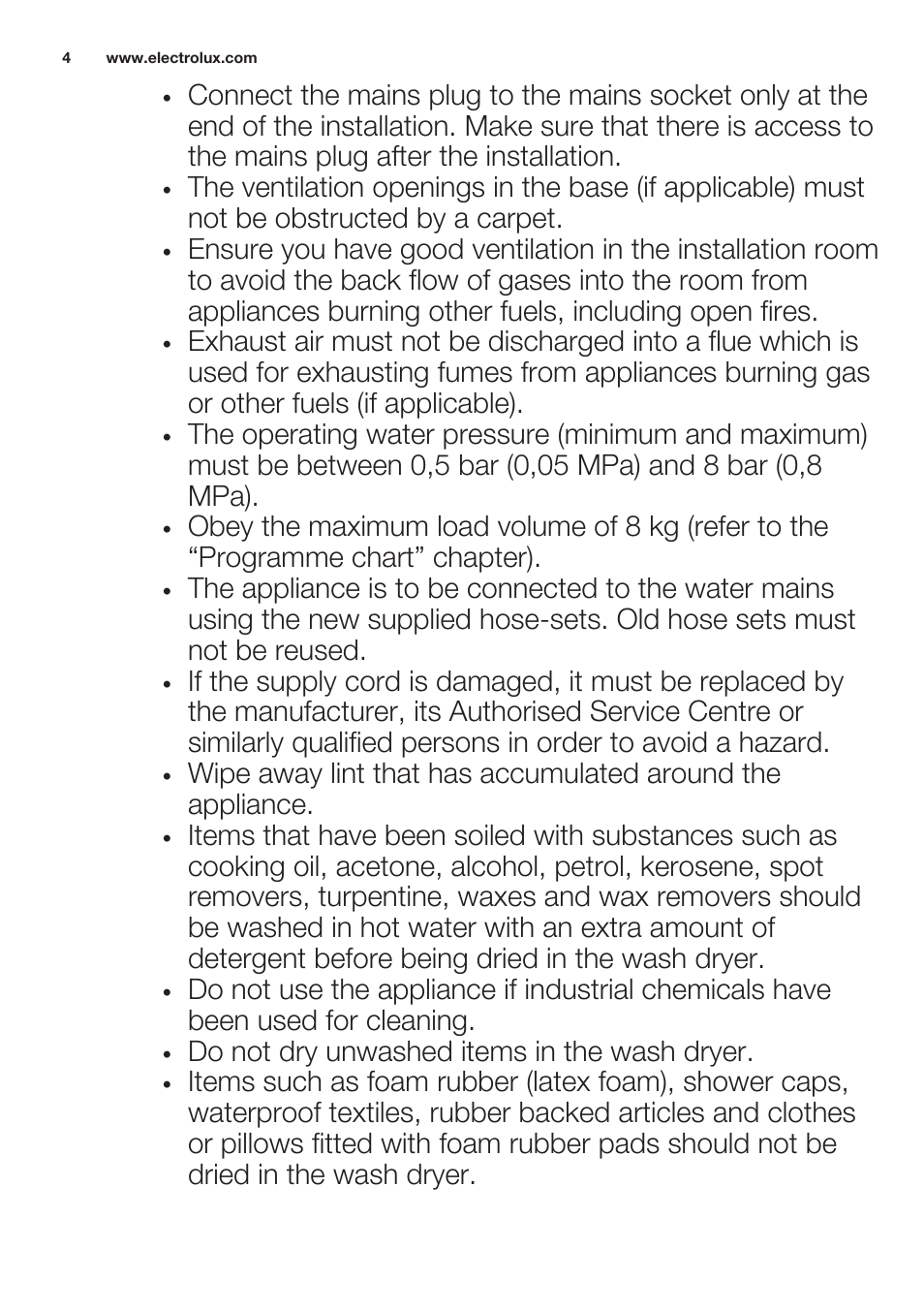 Electrolux EWW1486HDW User Manual | Page 4 / 64