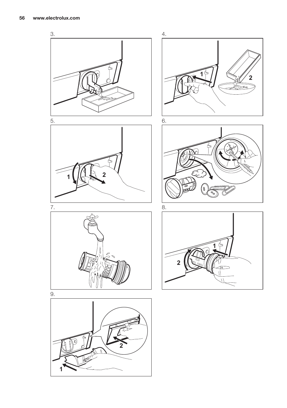 Electrolux EWW1486HDW User Manual | Page 56 / 64