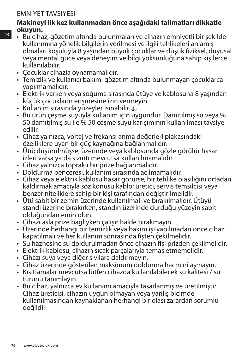 Electrolux EDB5220 User Manual | Page 76 / 84