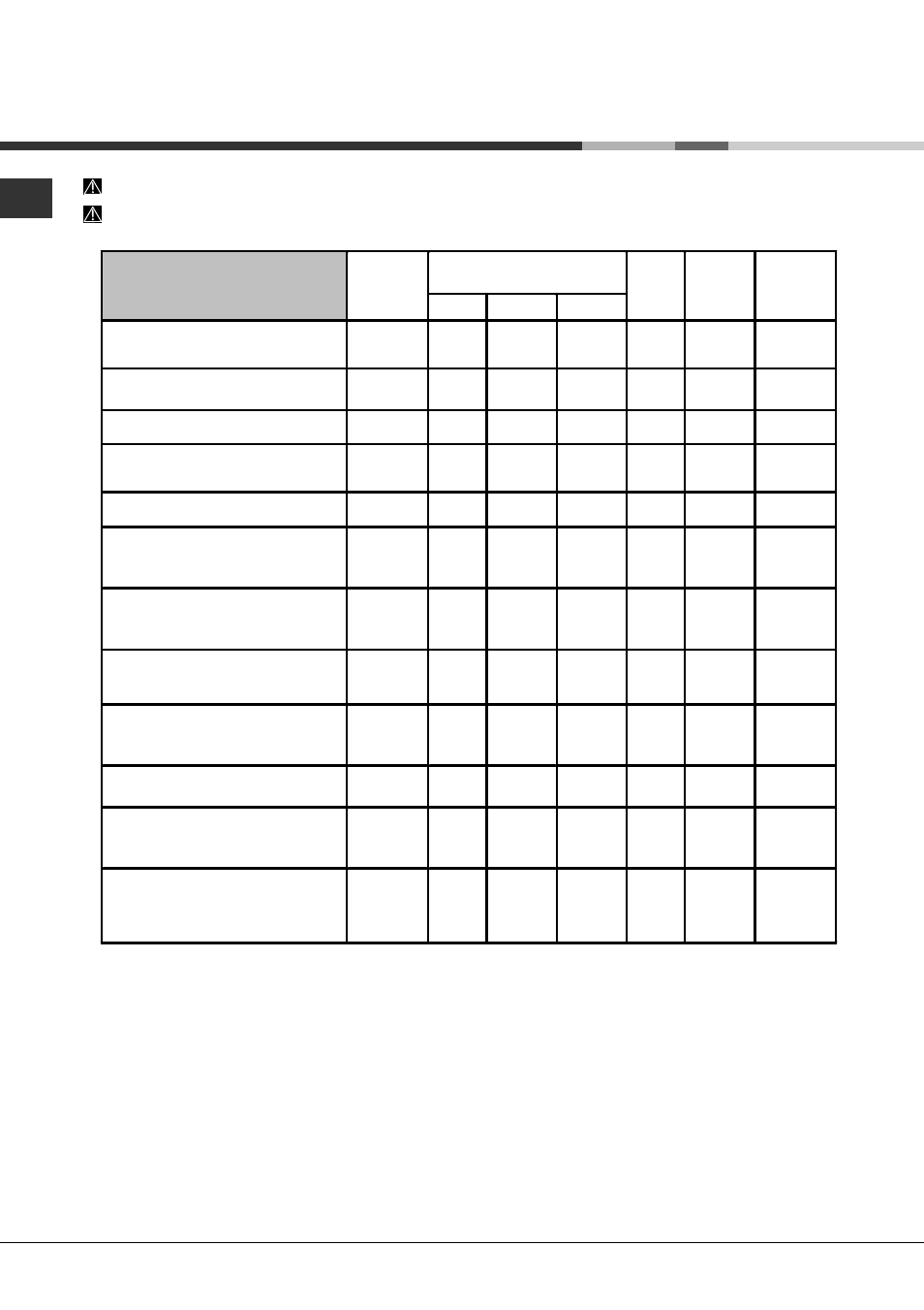 Wash cycles | Hotpoint Ariston LDF 12314E B EU User Manual | Page 8 / 84