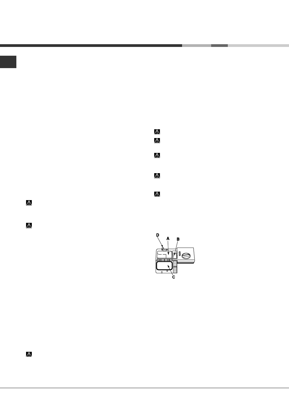 Starten en gebruik, Het vaatwasmiddel toevoegen, Het starten van de afwasautomaat | Hotpoint Ariston LFSA+ M284 A WH User Manual | Page 54 / 84