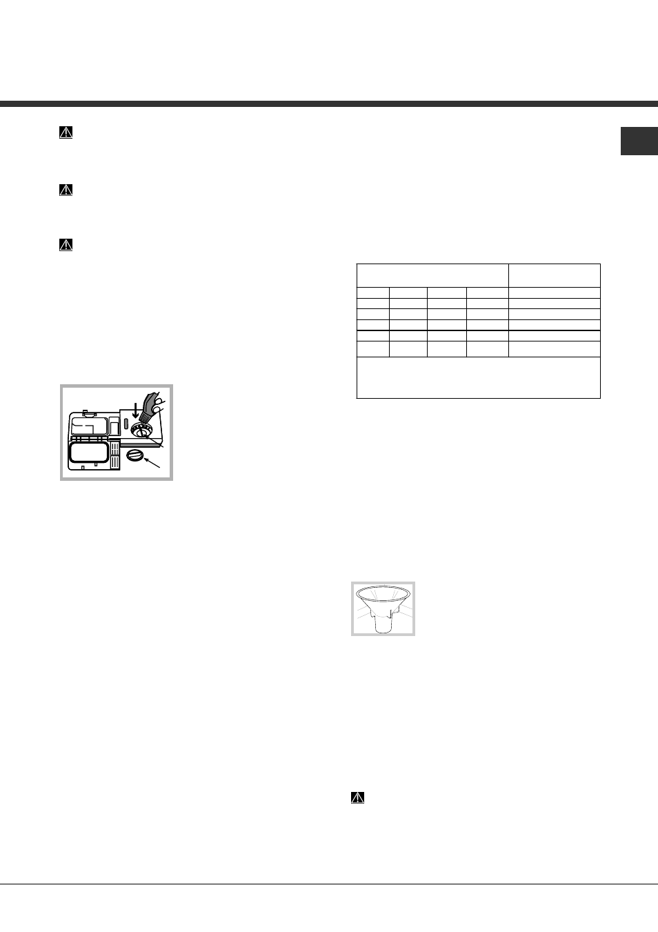 Brillantante e sale rigenerante, Caricare il brillantante, Caricare il sale rigenerante | Hotpoint Ariston LFSA+ M284 A WH User Manual | Page 9 / 84