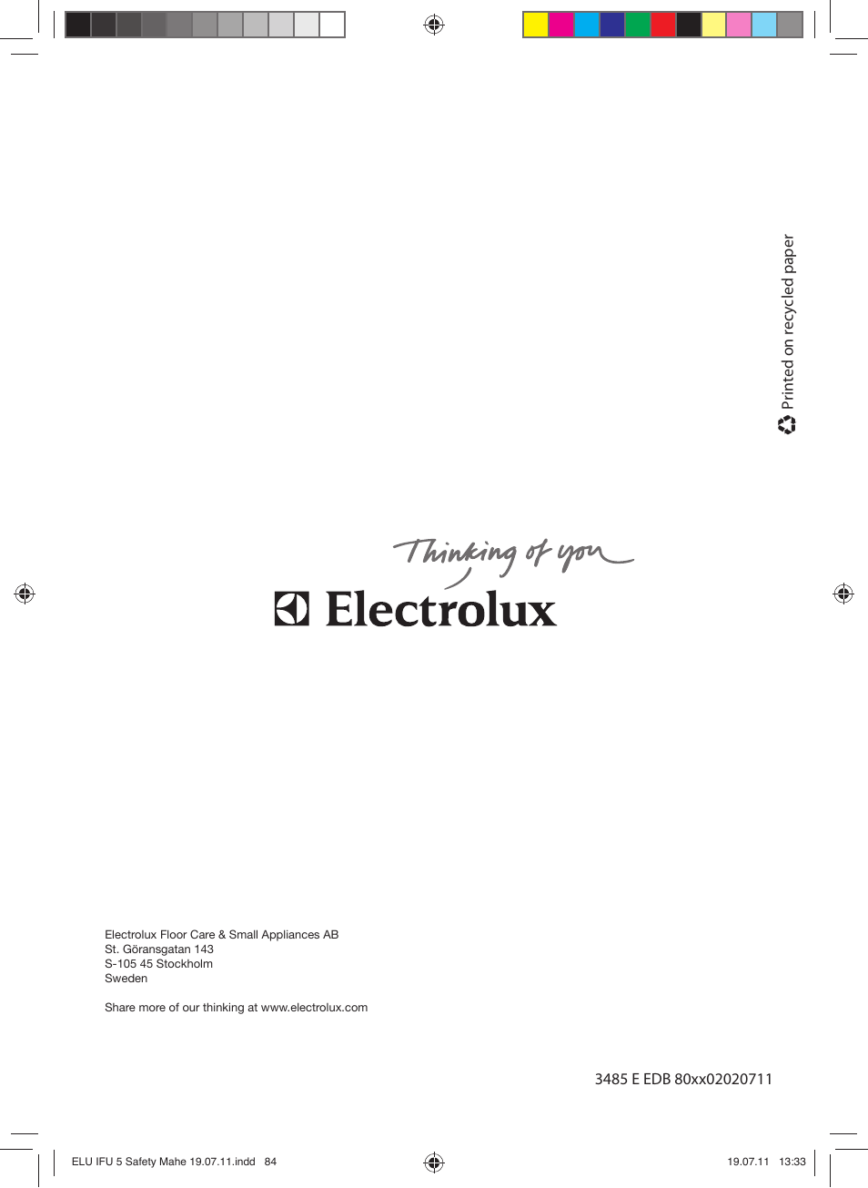 Electrolux EDB8040 User Manual | Page 84 / 84