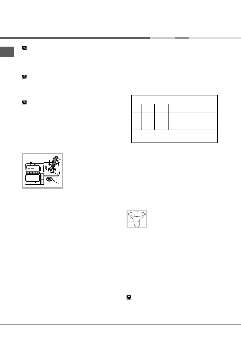 Klarspüler und regeneriersalz, Einfüllen des klarspülers, Einfüllen des regeneriersalzes | Hotpoint Ariston LFT 116 A-HA.R User Manual | Page 44 / 84