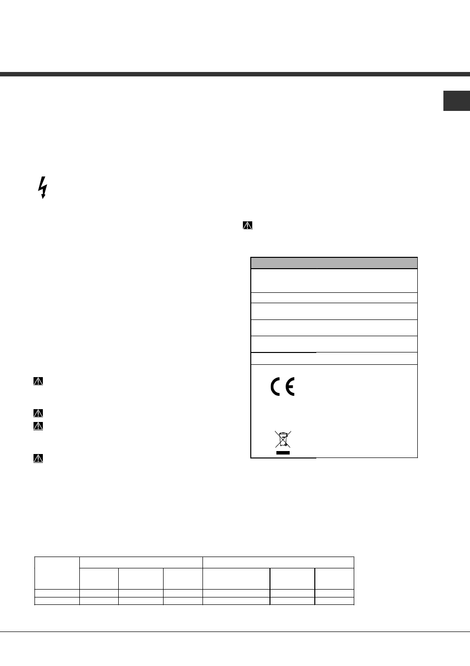 Advertencias para el primer lavado | Hotpoint Ariston LFTA+ M174 A User Manual | Page 63 / 84