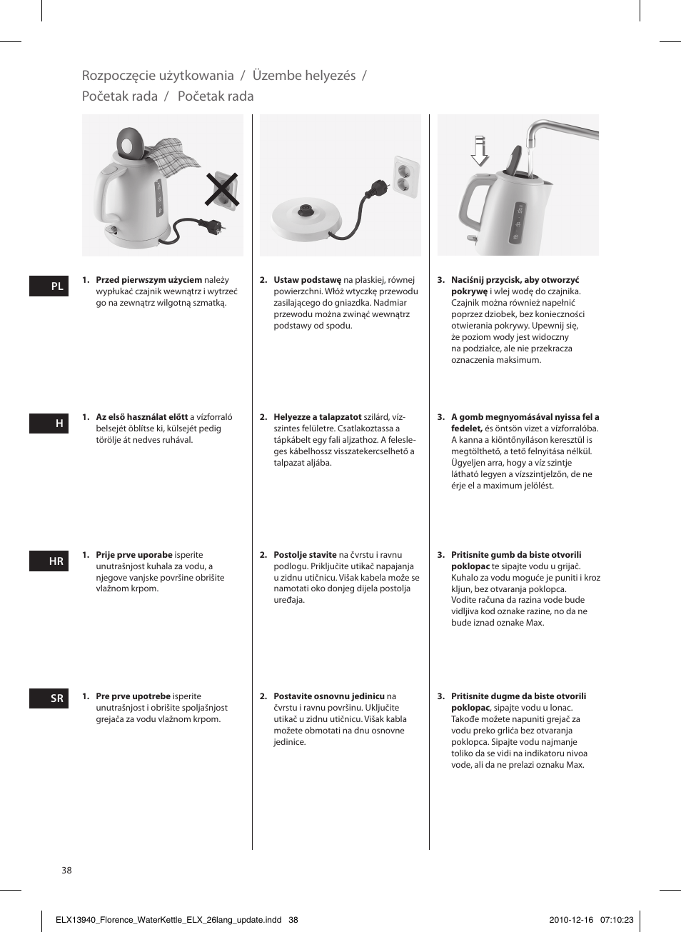 Electrolux EEWA5200 User Manual | Page 38 / 60