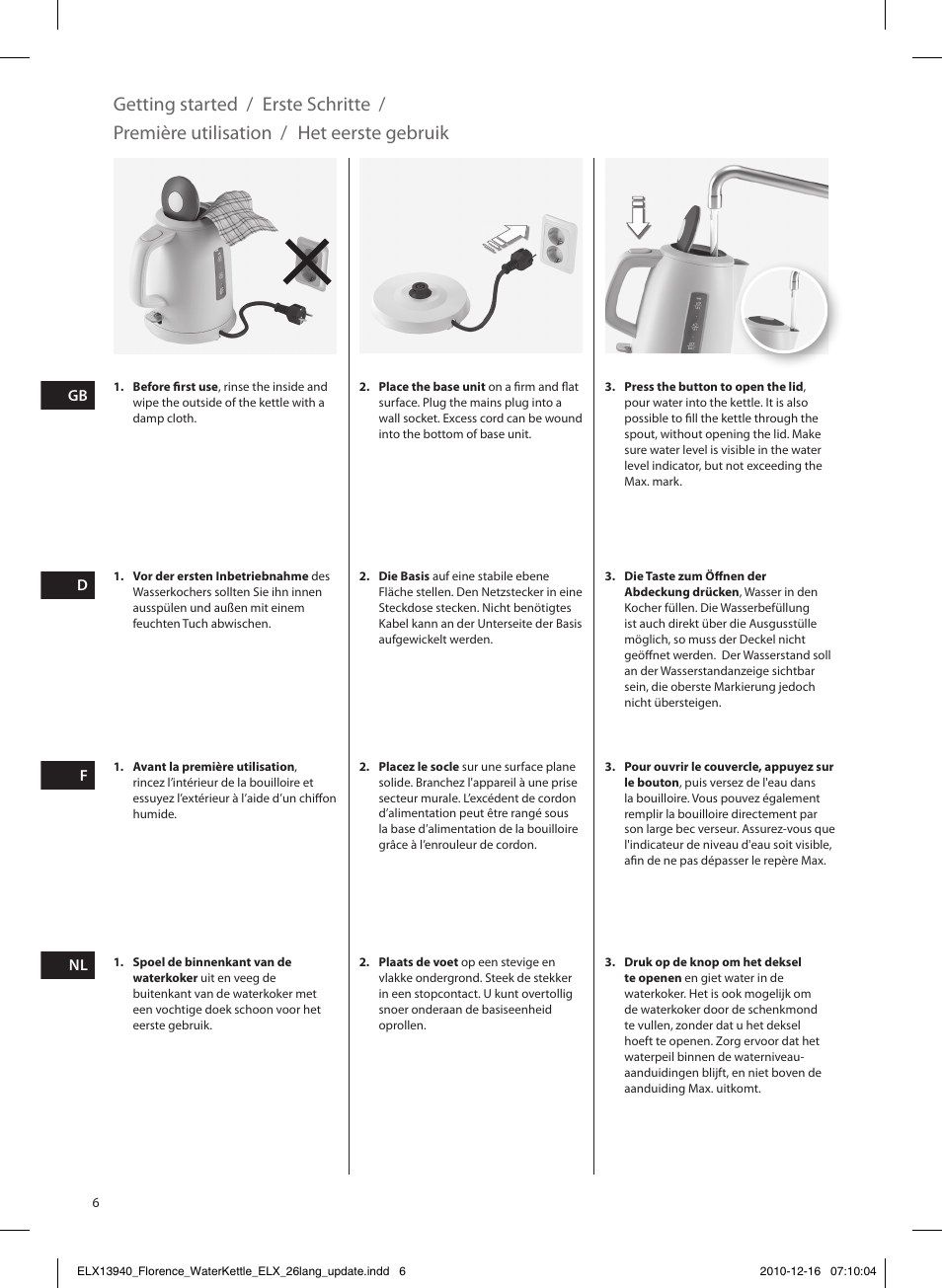 Electrolux EEWA5200 User Manual | Page 6 / 60