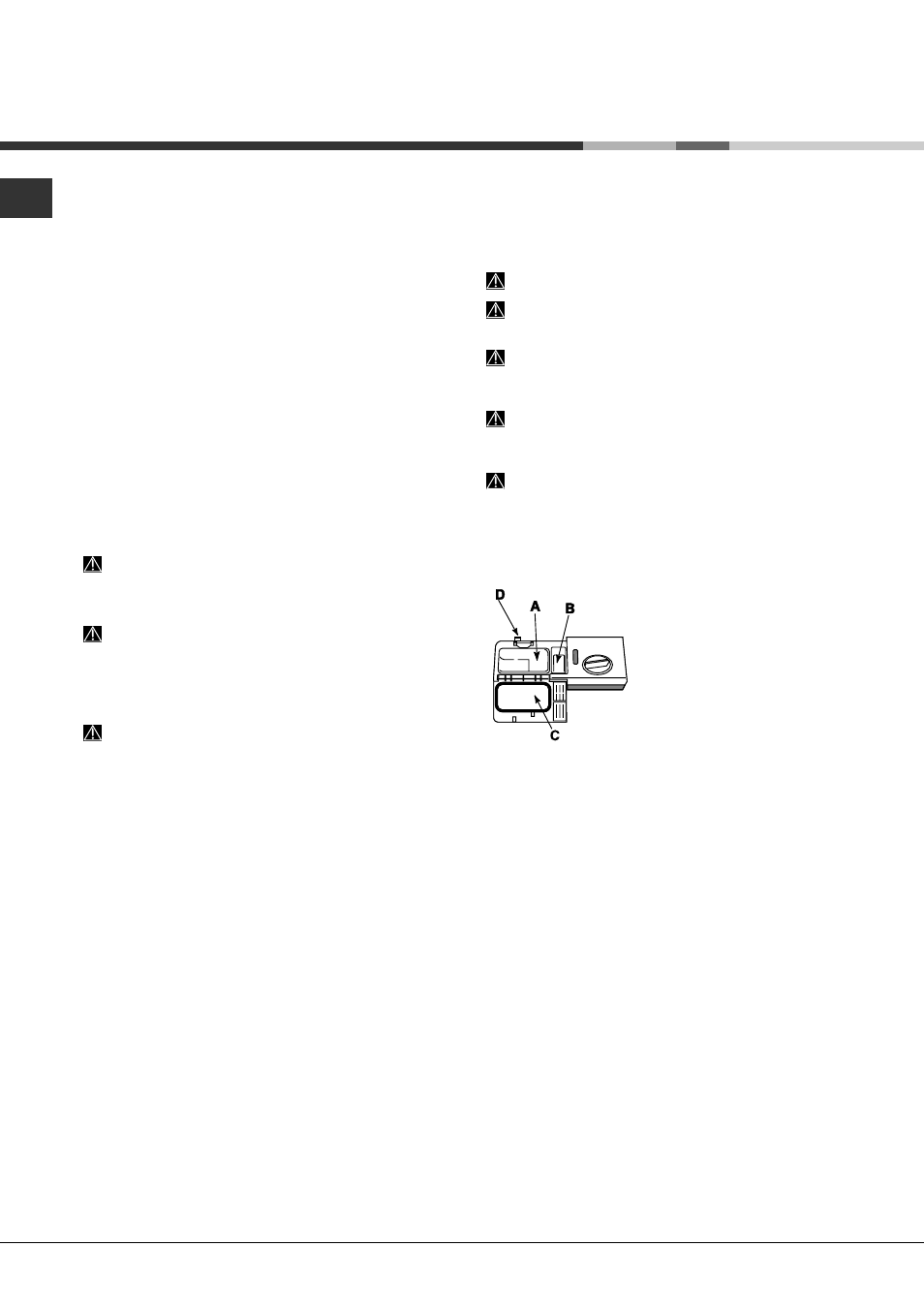 Starten en gebruik, Het starten van de afwasautomaat, Het vaatwasmiddel toevoegen | Hotpoint Ariston LST 328 A-HA User Manual | Page 54 / 84