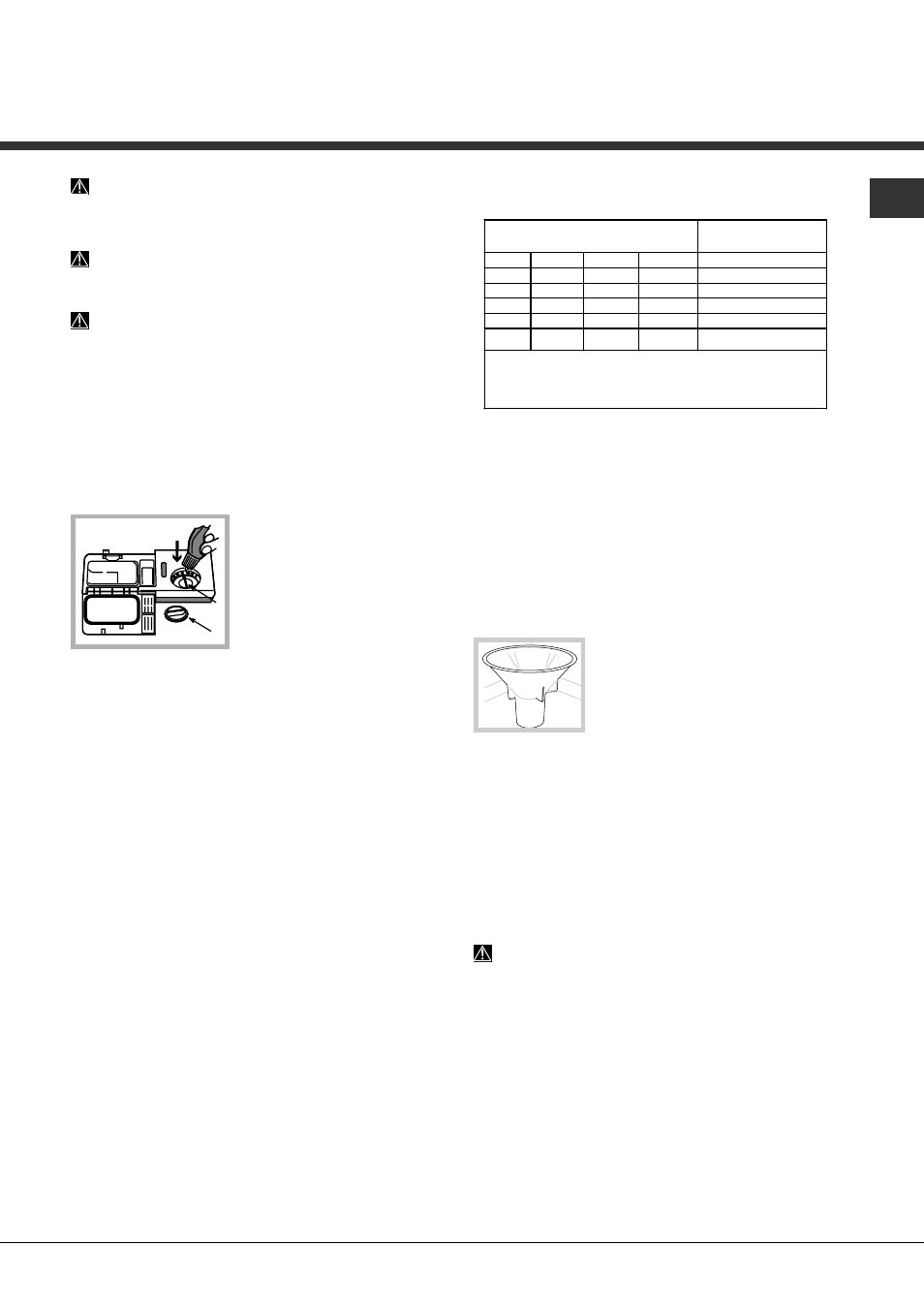 Brillantante e sale rigenerante, Caricare il brillantante, Caricare il sale rigenerante | Hotpoint Ariston LST 328 A-HA User Manual | Page 9 / 84
