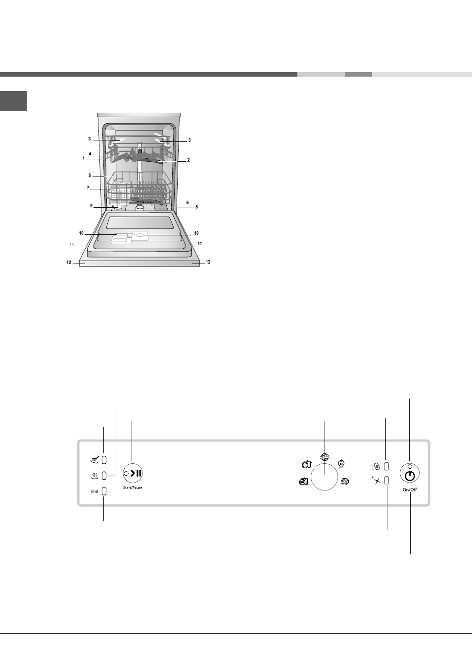 Description de l’appareil | Hotpoint Ariston LFS 216 IX FR User Manual | Page 28 / 84