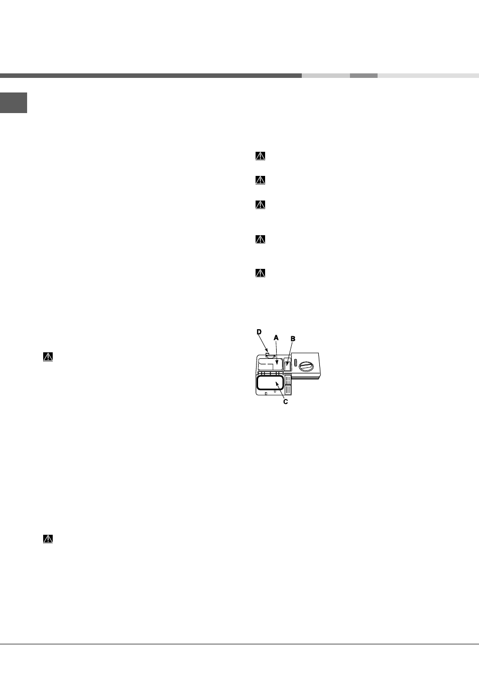 Mise en marche et utilisation | Hotpoint Ariston LFS 216 IX FR User Manual | Page 30 / 84