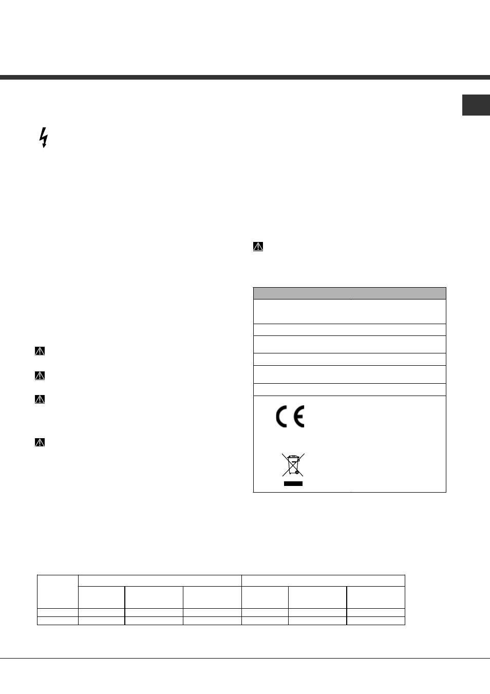 Hinweise zur ersten inbetriebnahme | Hotpoint Ariston LFS 216 IX FR User Manual | Page 39 / 84