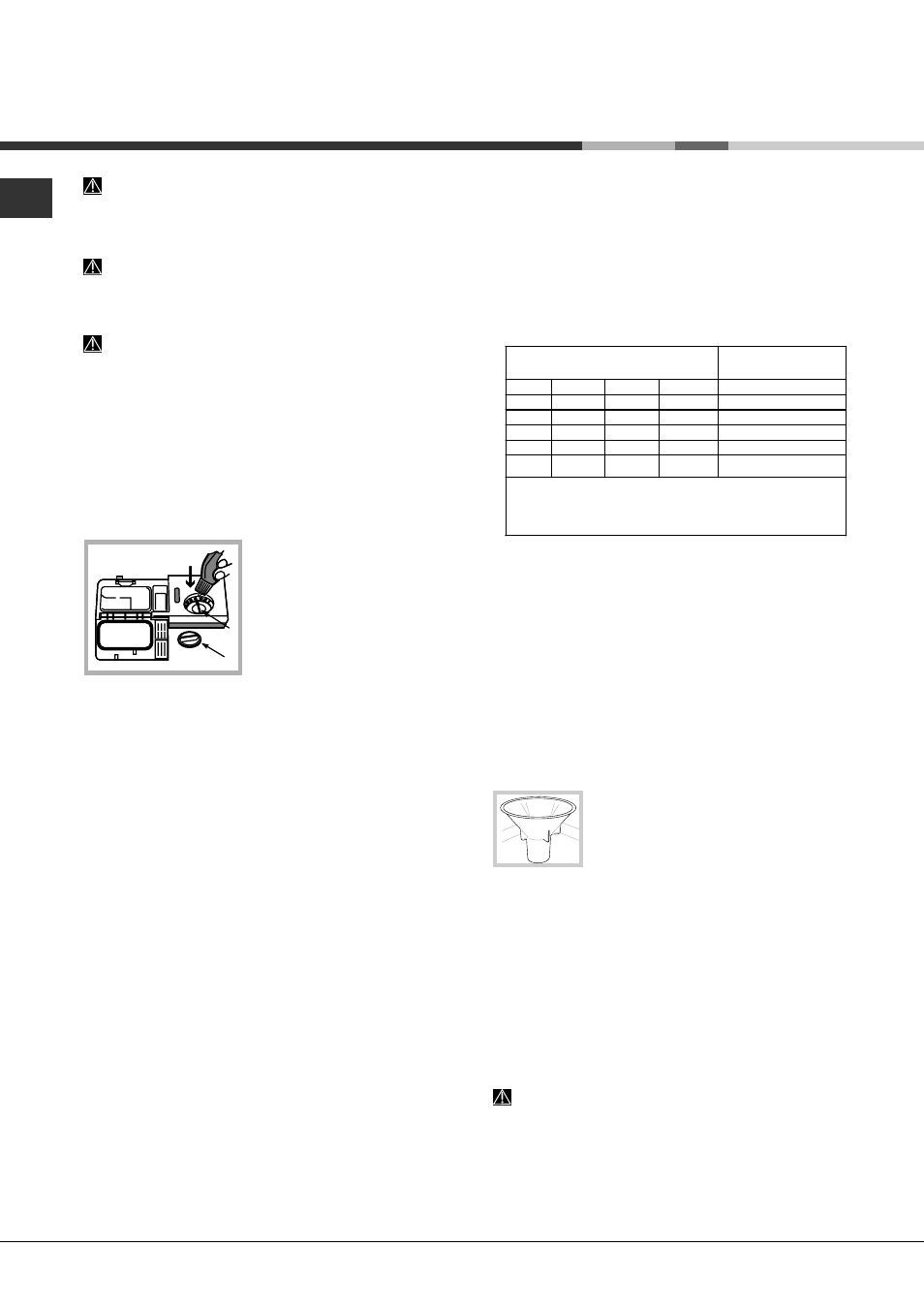 Brillantante e sale rigenerante, Caricare il brillantante, Caricare il sale rigenerante | Hotpoint Ariston LFS 216 IX FR User Manual | Page 8 / 84