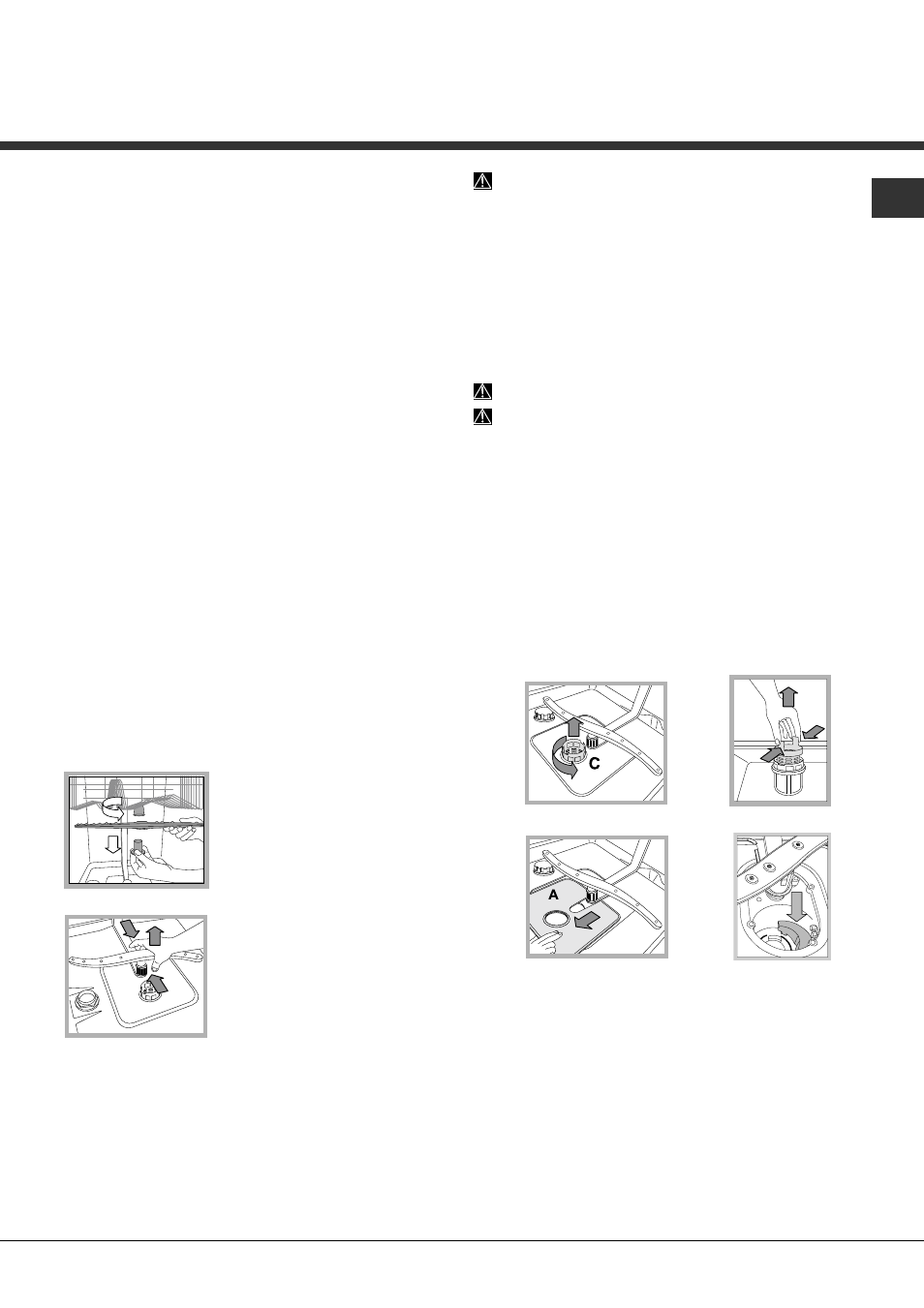 Onderhoud en verzorging | Hotpoint Ariston LFSA+ 2164 A IX User Manual | Page 57 / 84