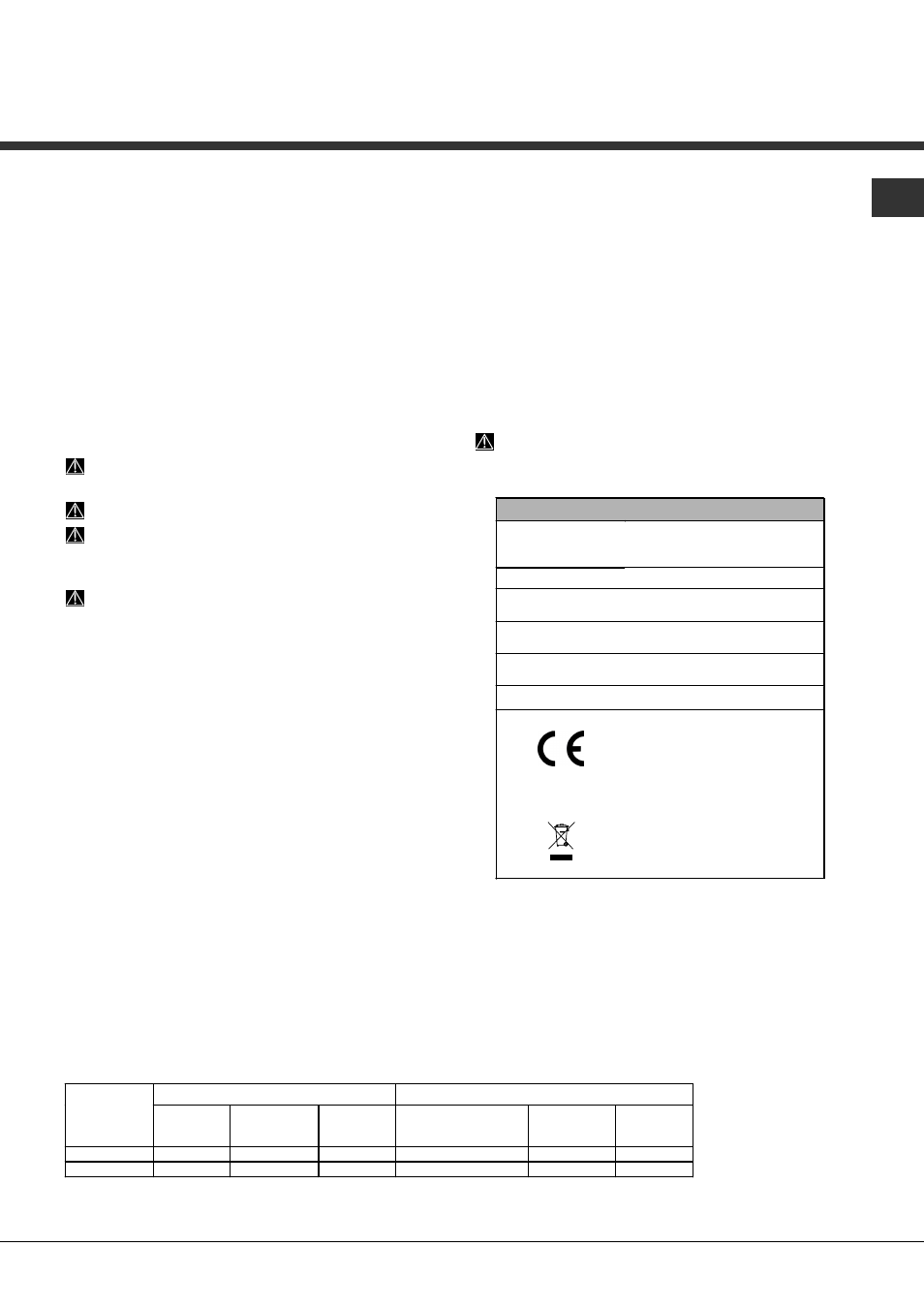 Advertencias para el primer lavado | Hotpoint Ariston LFSA+ 2164 A IX User Manual | Page 63 / 84