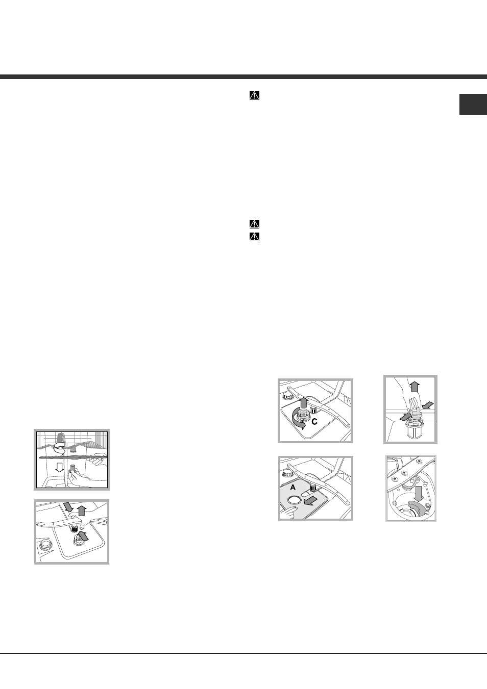 Mantenimiento y cuidados | Hotpoint Ariston LFSA+ 2164 A IX User Manual | Page 69 / 84
