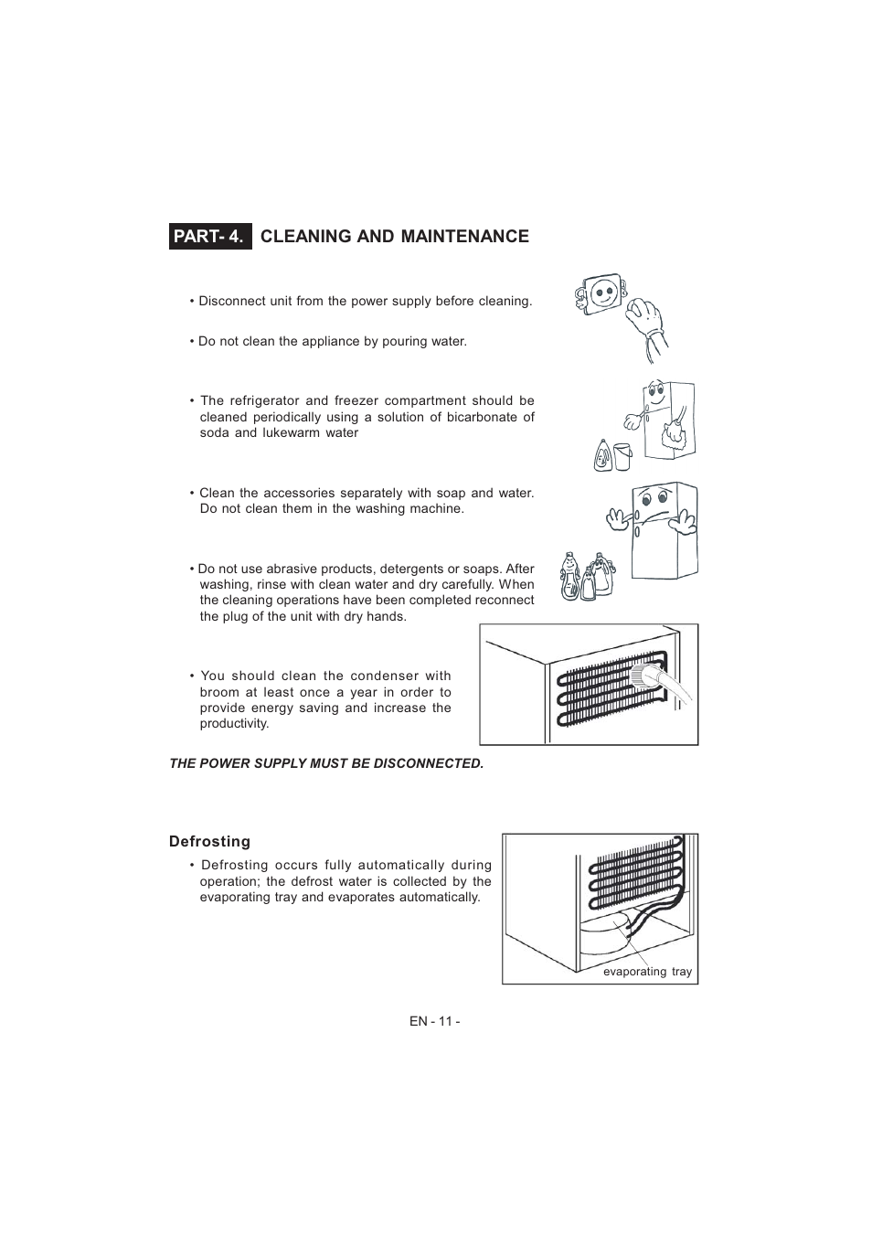 Cleaning and maintenance, Part- 4 | Electrolux EJF4440AOW User Manual | Page 13 / 136