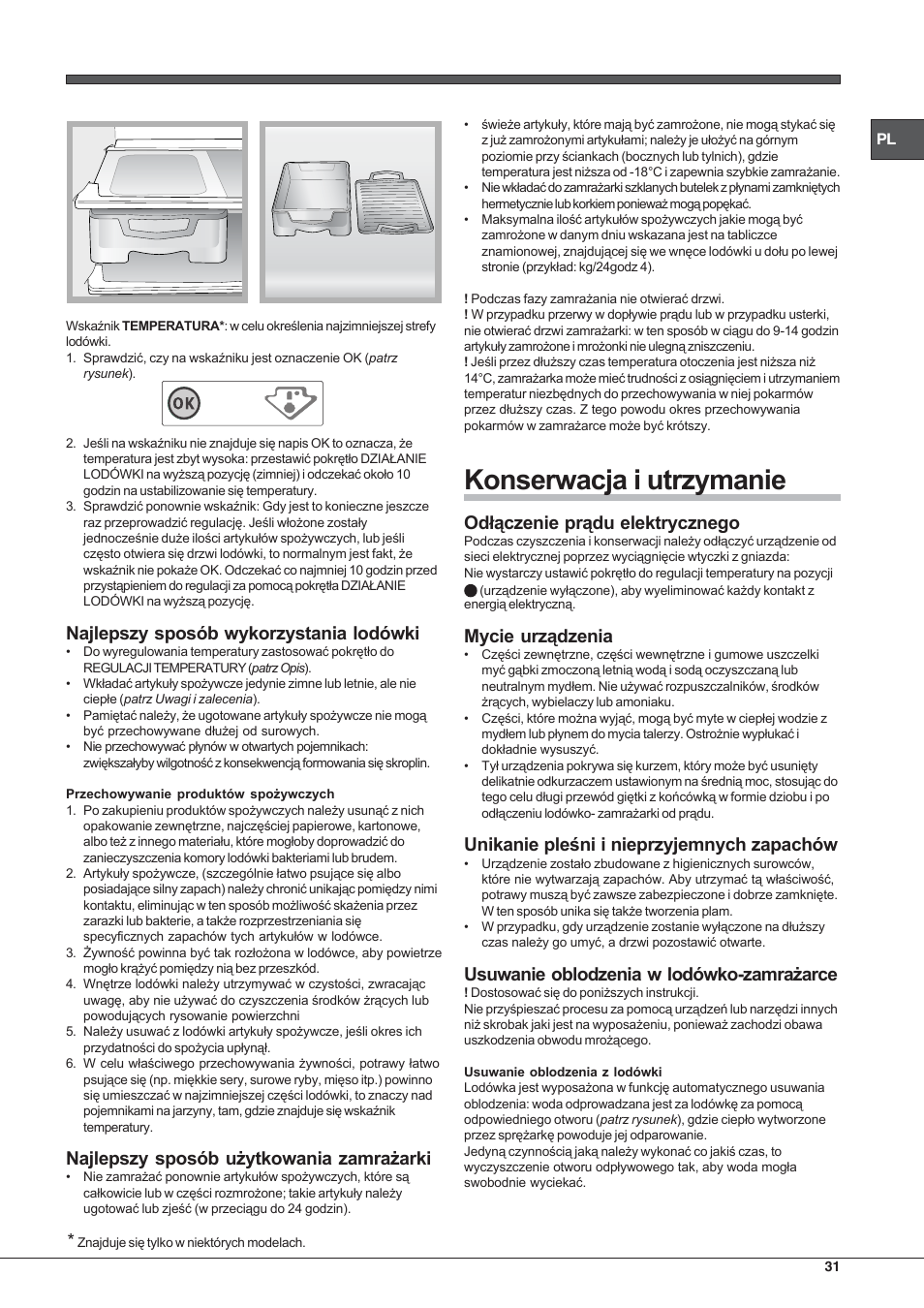 Hotpoint Ariston Double porte NMTM 1921 VWB-HA User Manual | Page 31 / 44