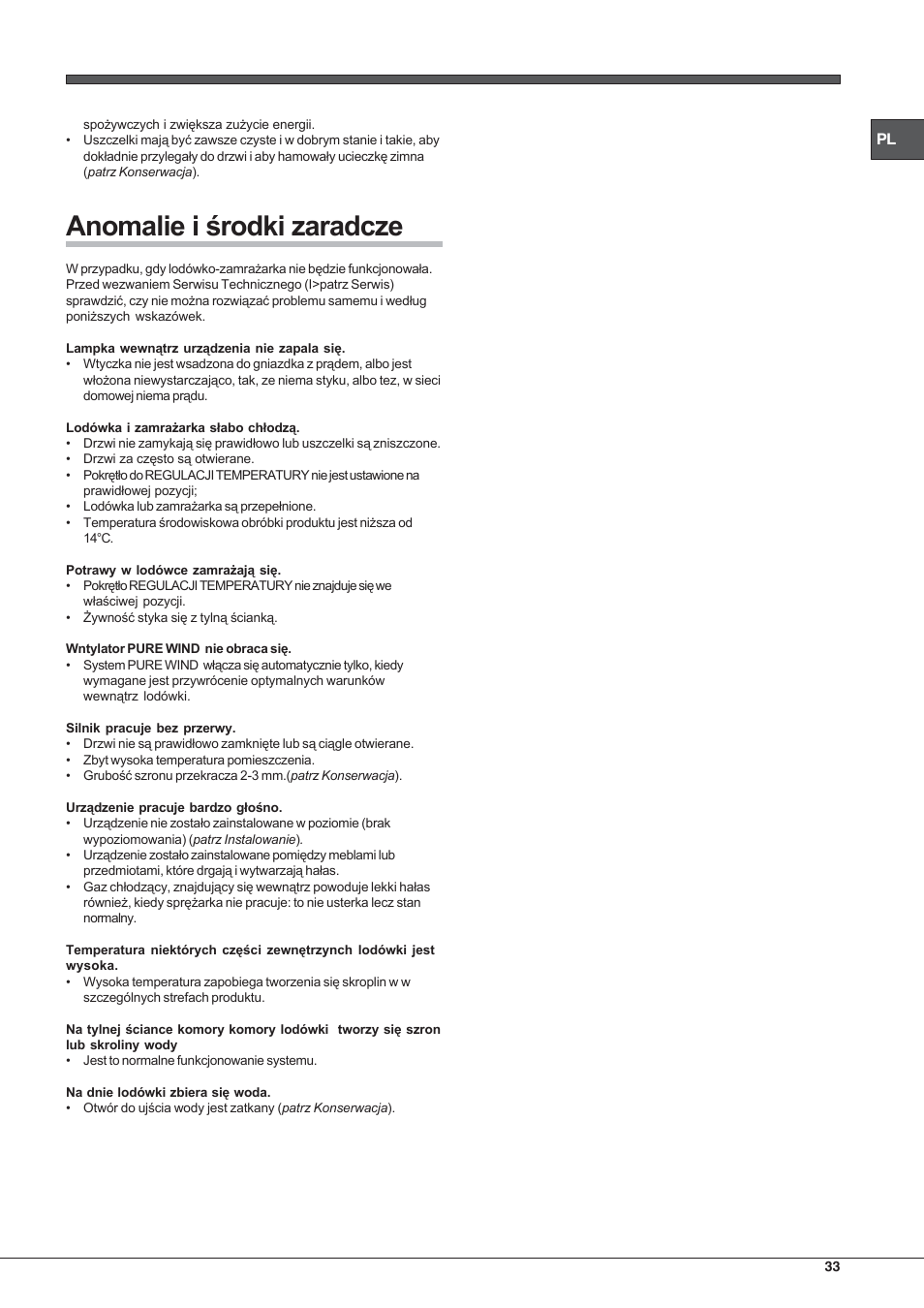 Hotpoint Ariston Double porte NMTM 1921 VWB-HA User Manual | Page 33 / 44