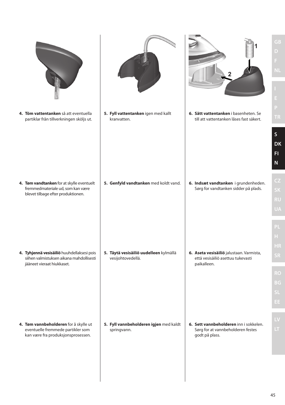 Electrolux EDBS2300 User Manual | Page 45 / 124