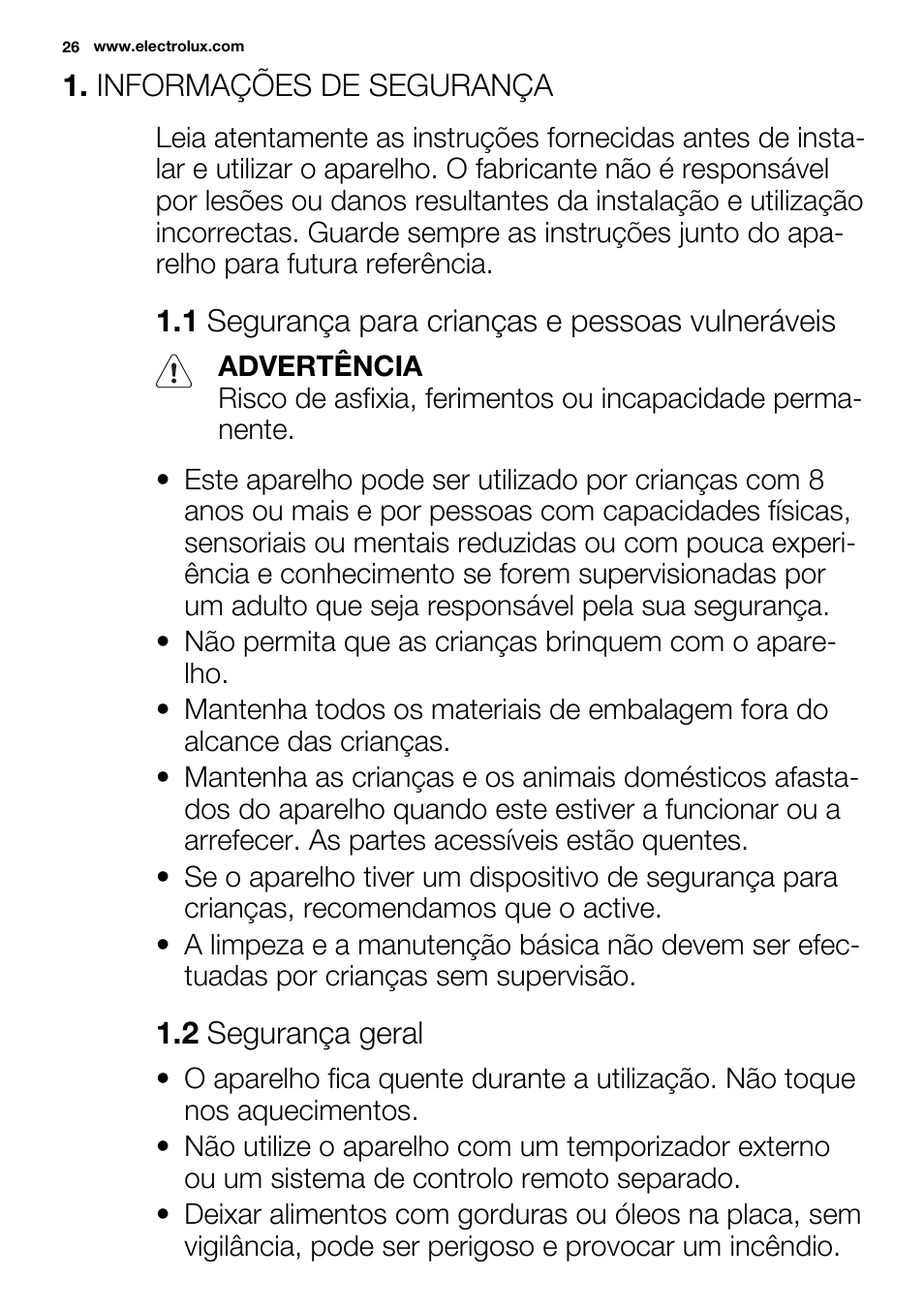 Electrolux EHF6232FOK User Manual | Page 26 / 52
