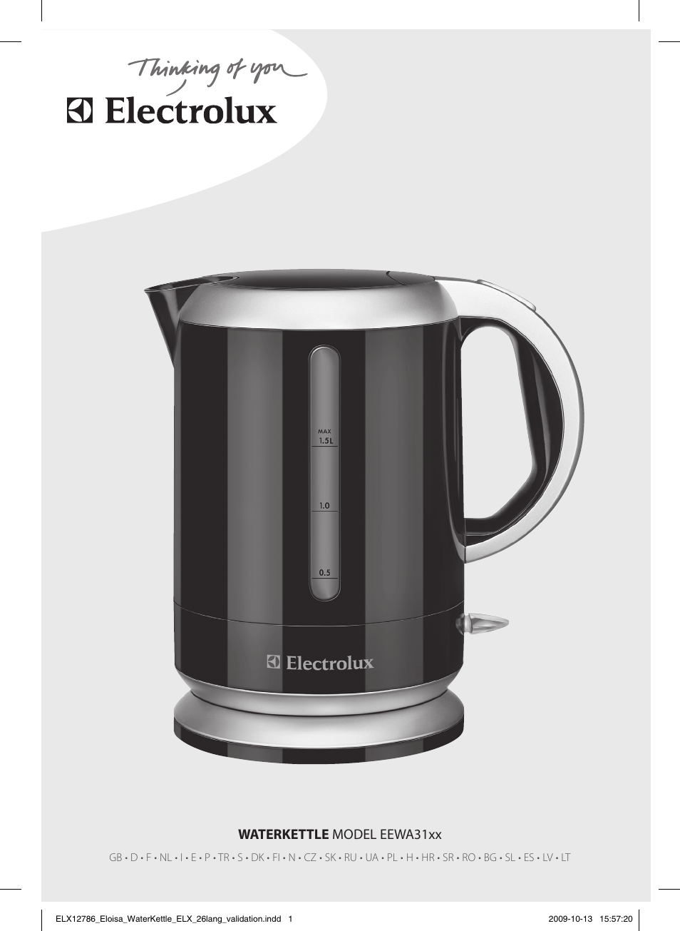Electrolux EEWA3100 User Manual | 60 pages