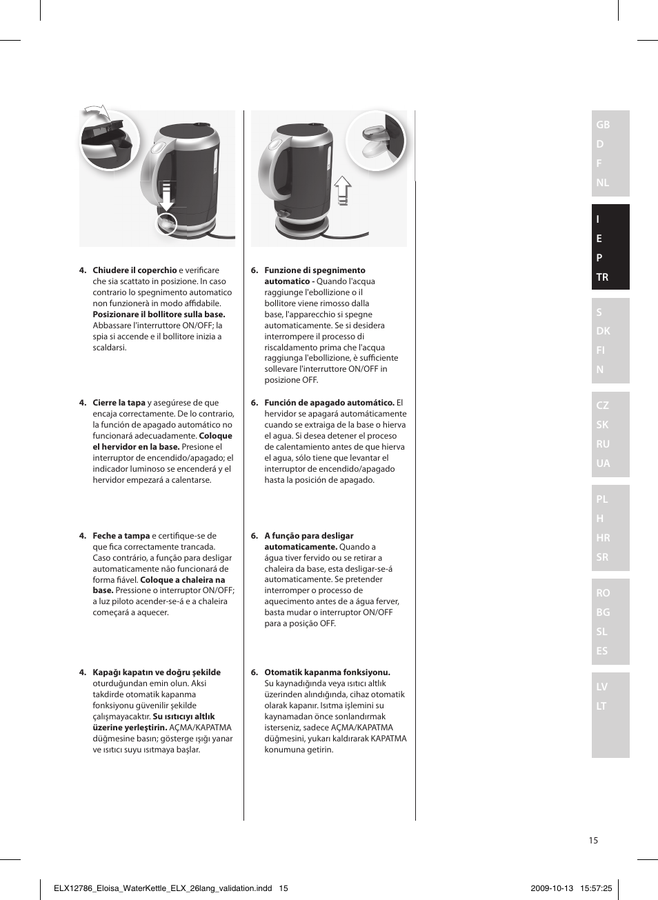 Electrolux EEWA3100 User Manual | Page 15 / 60