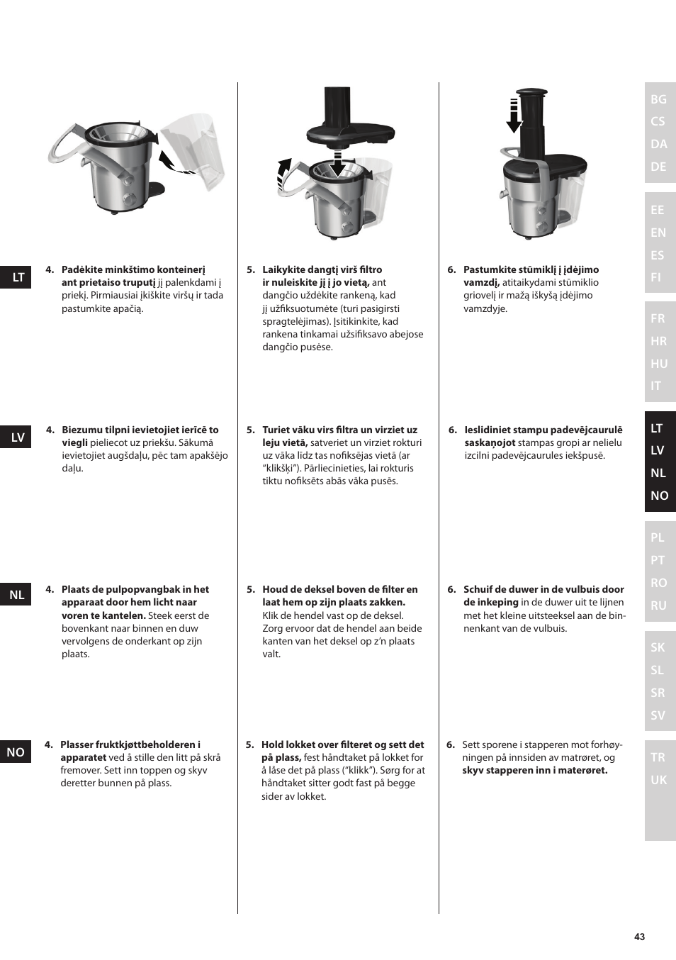 Electrolux ESF2000 User Manual | Page 43 / 88