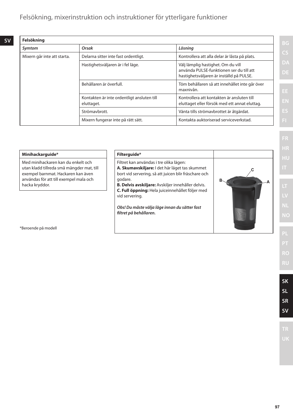 Electrolux ESB3400 User Manual | Page 97 / 112