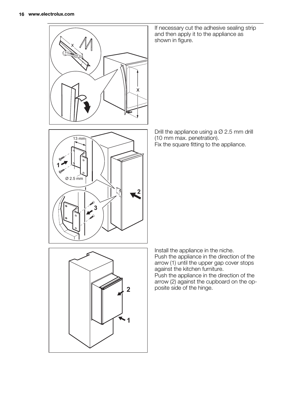 Electrolux ERN3313AOW User Manual | Page 16 / 24