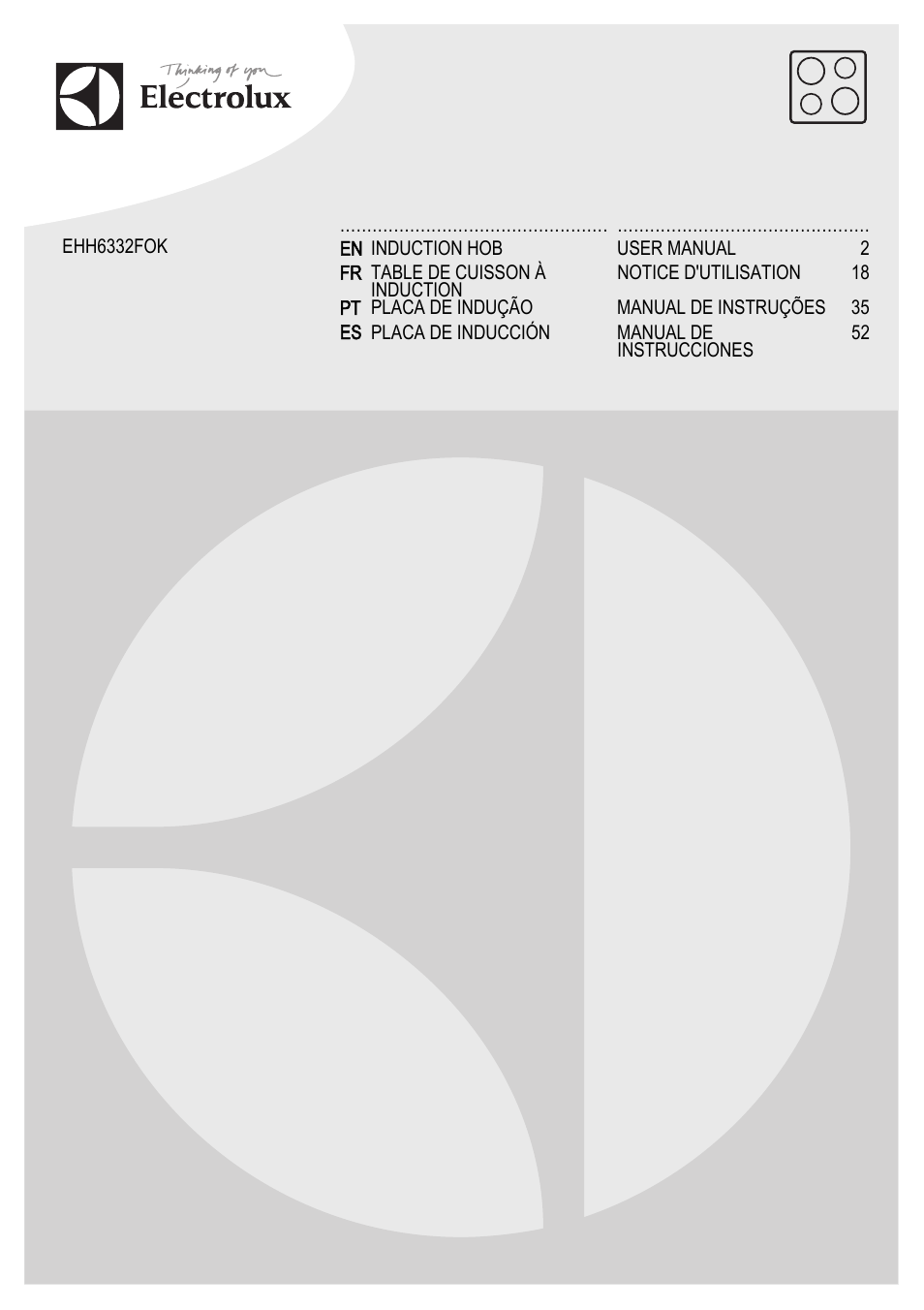Electrolux EHH6332FOK User Manual | 72 pages