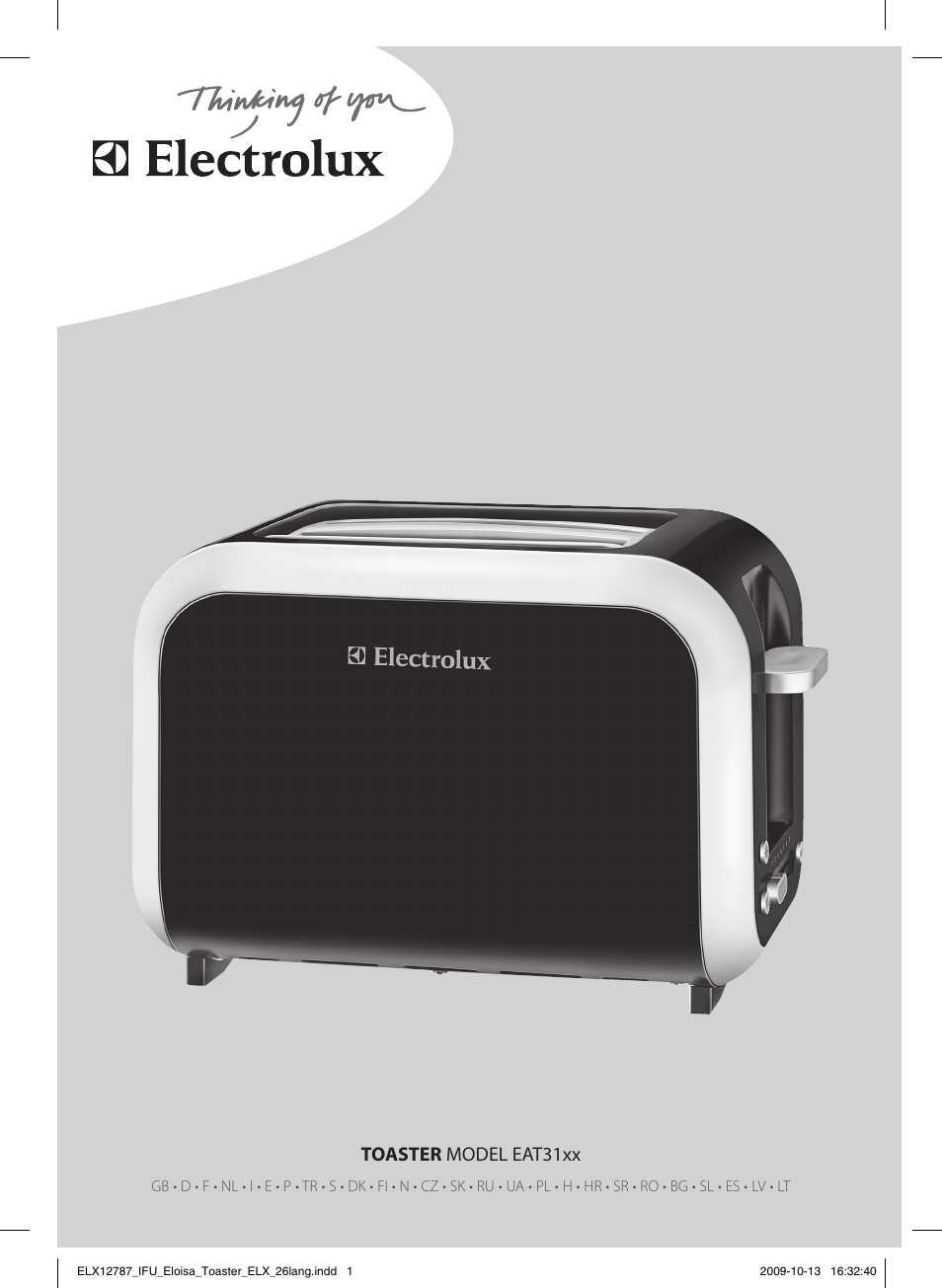 Electrolux EAT3100 User Manual | 48 pages