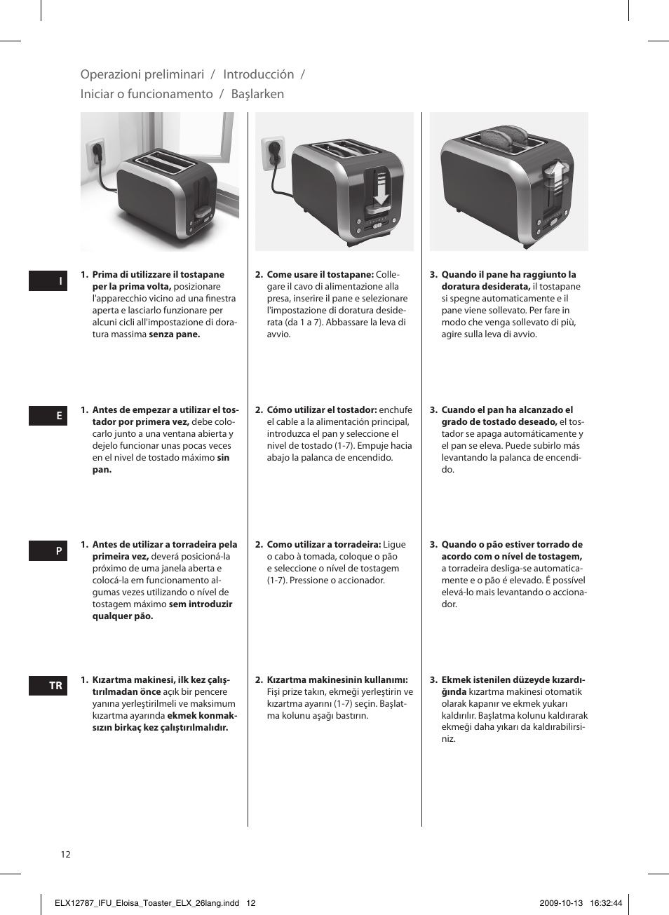 Electrolux EAT3100 User Manual | Page 12 / 48