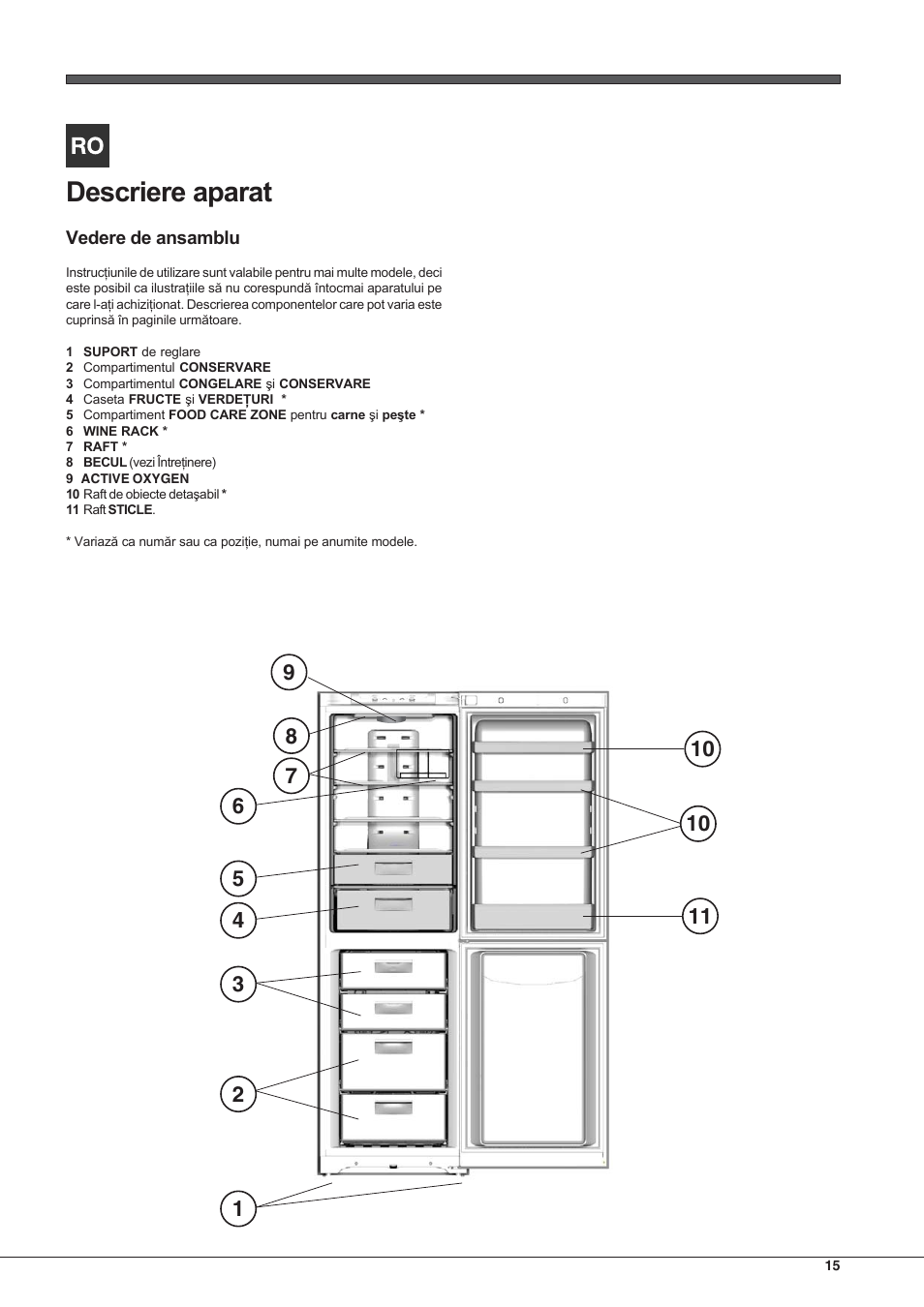 Hotpoint Ariston Combiné EBLH 18223 F O3 User Manual | Page 15 / 52