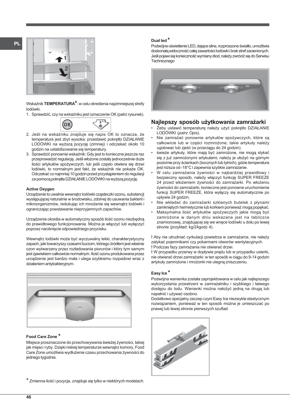 Hotpoint Ariston Combiné EBLH 18223 F O3 User Manual | Page 46 / 52
