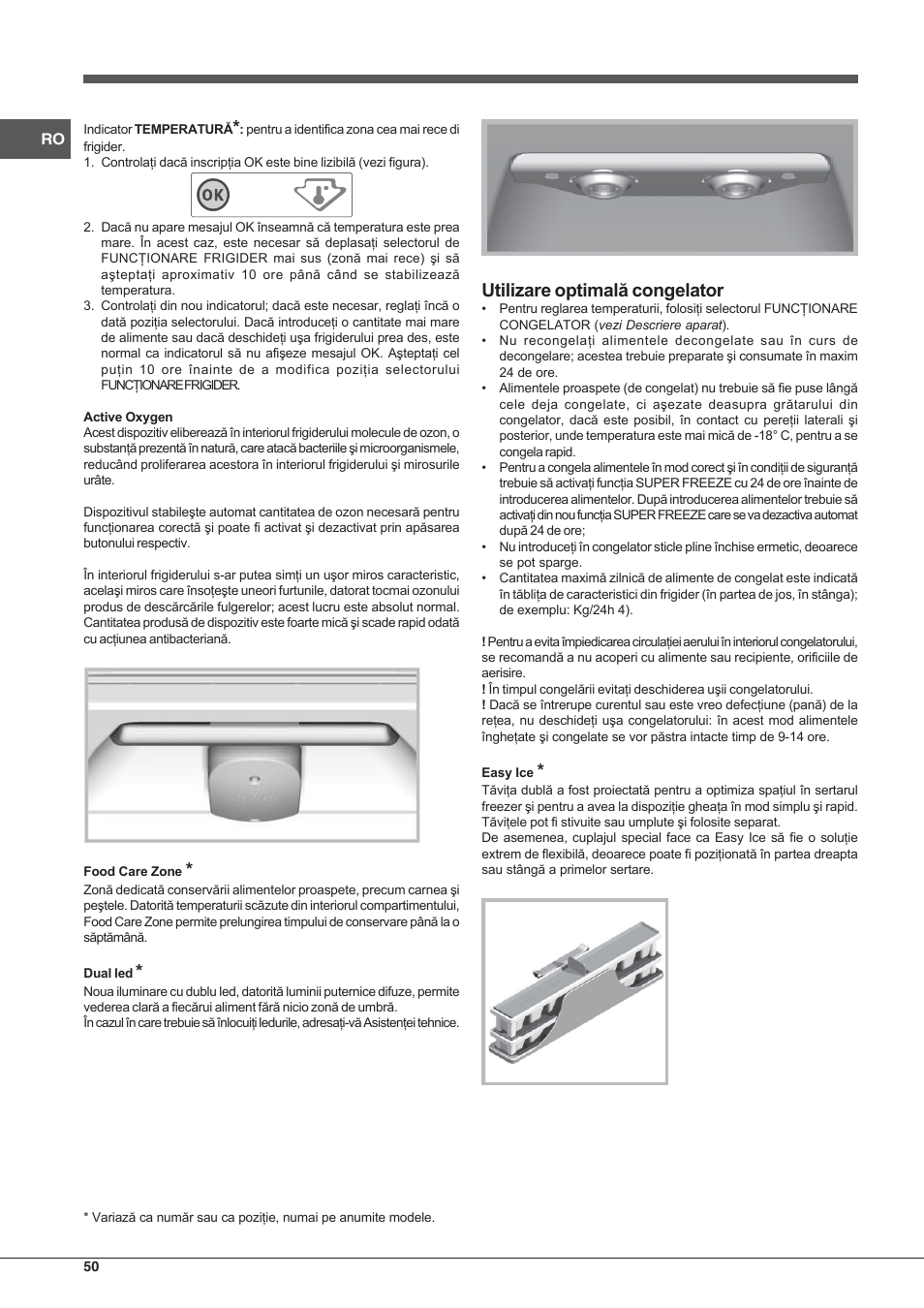 Hotpoint Ariston Combiné EBLH 18223 F O3 User Manual | Page 50 / 52