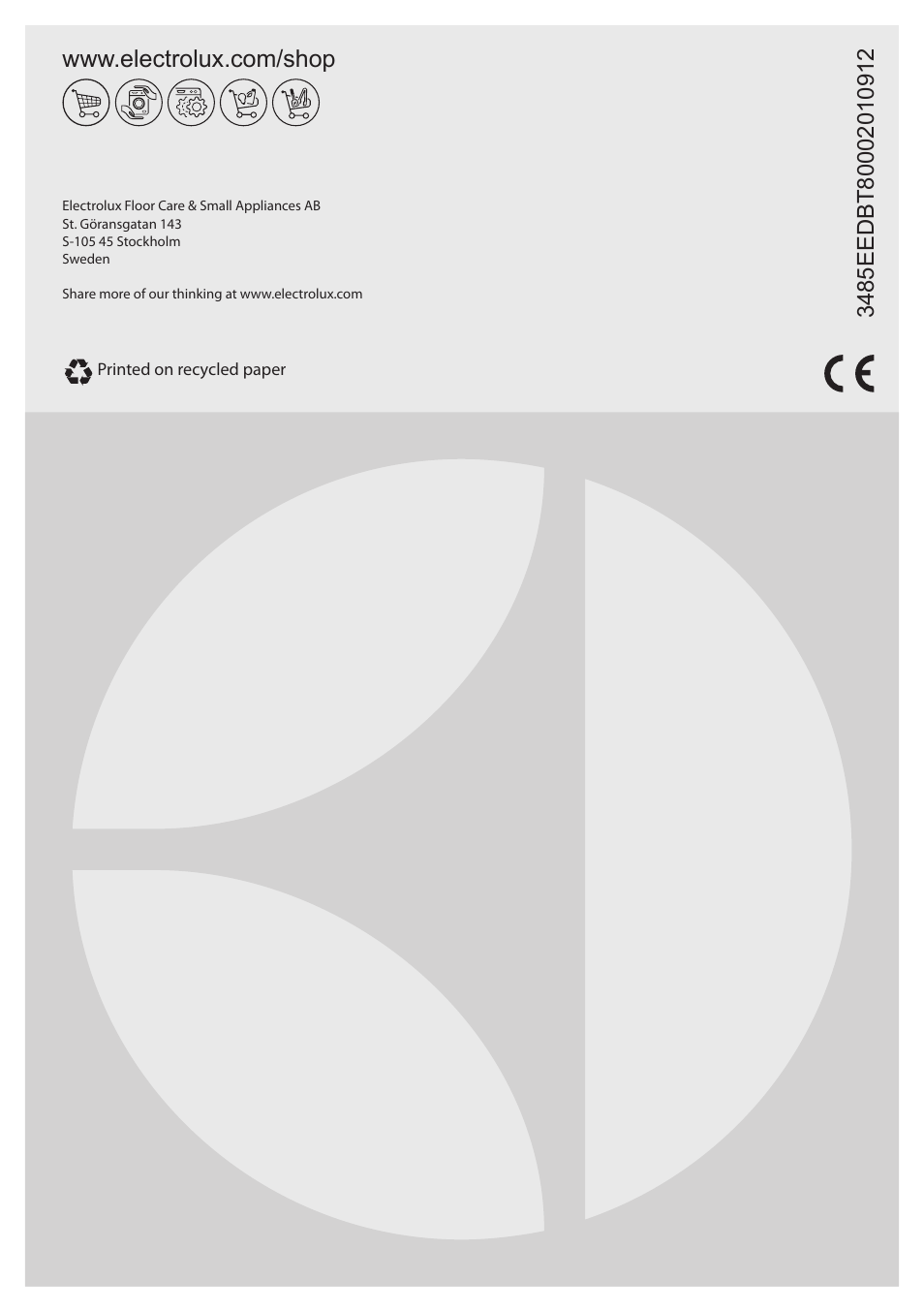 Electrolux EDBT800 User Manual | Page 108 / 108