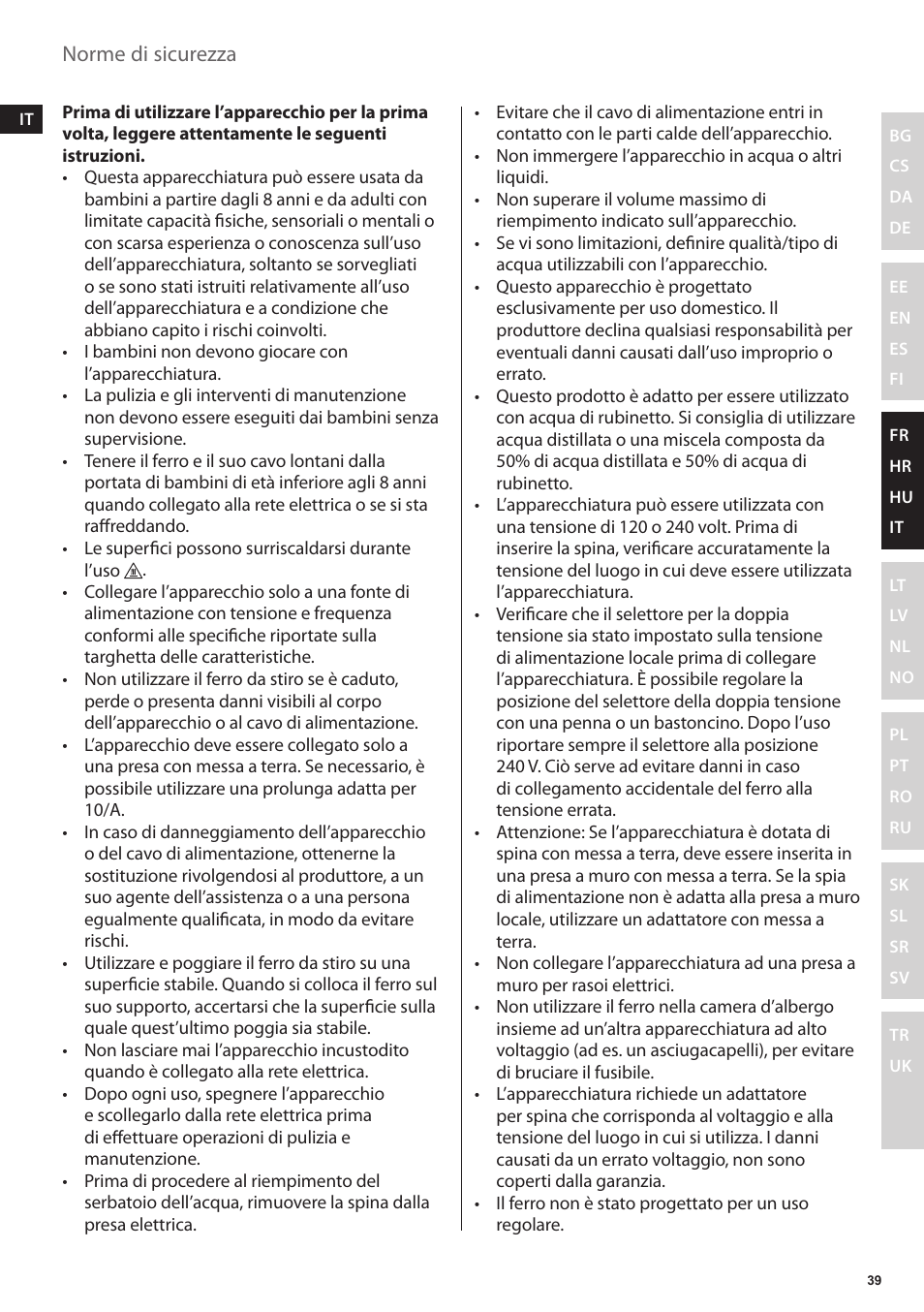 Electrolux EDBT800 User Manual | Page 39 / 108