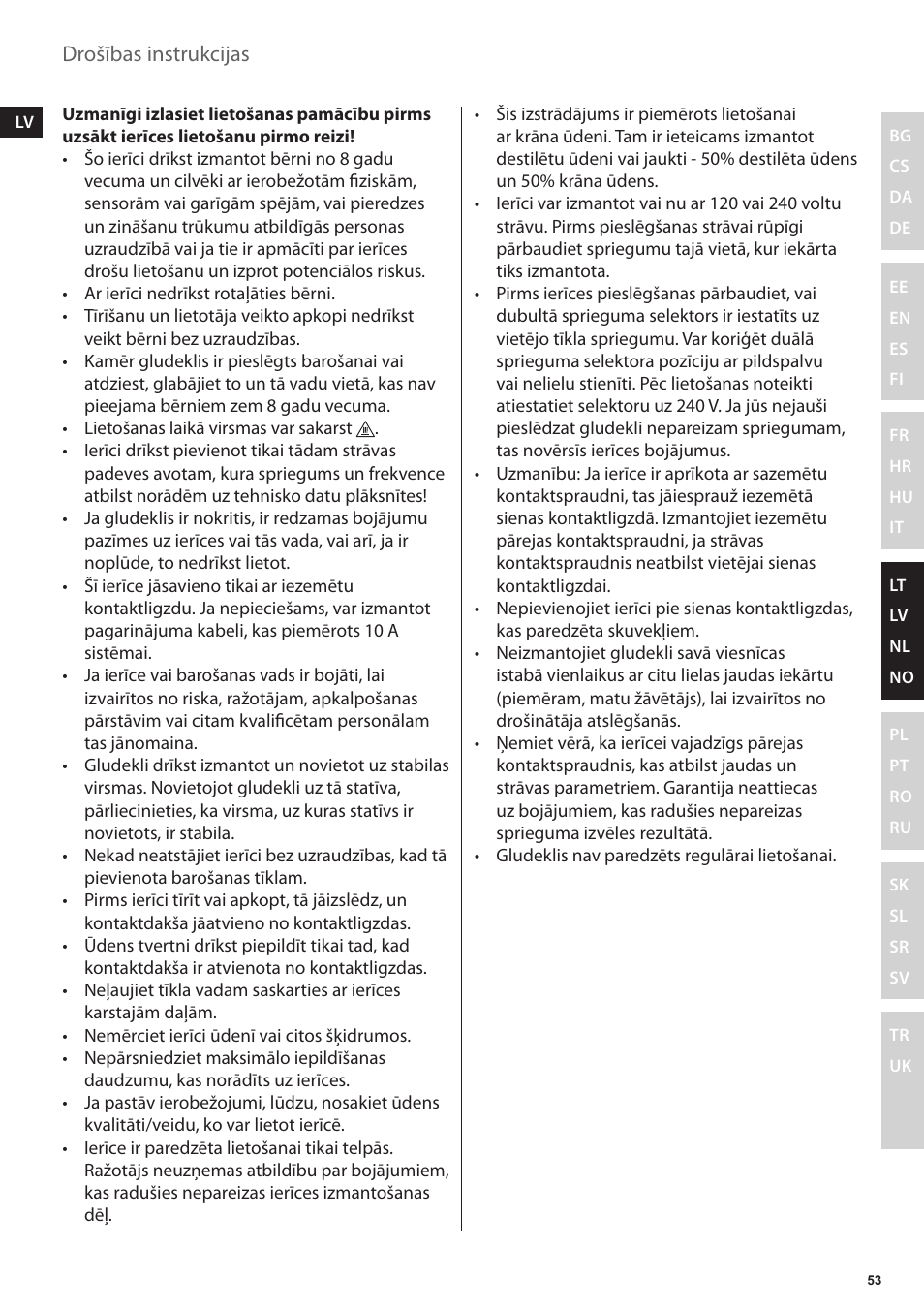 Electrolux EDBT800 User Manual | Page 53 / 108