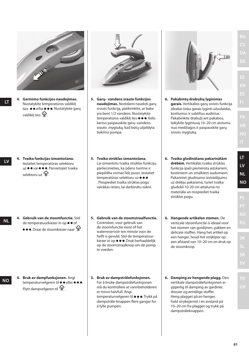Electrolux EDBT800 User Manual | Page 61 / 108