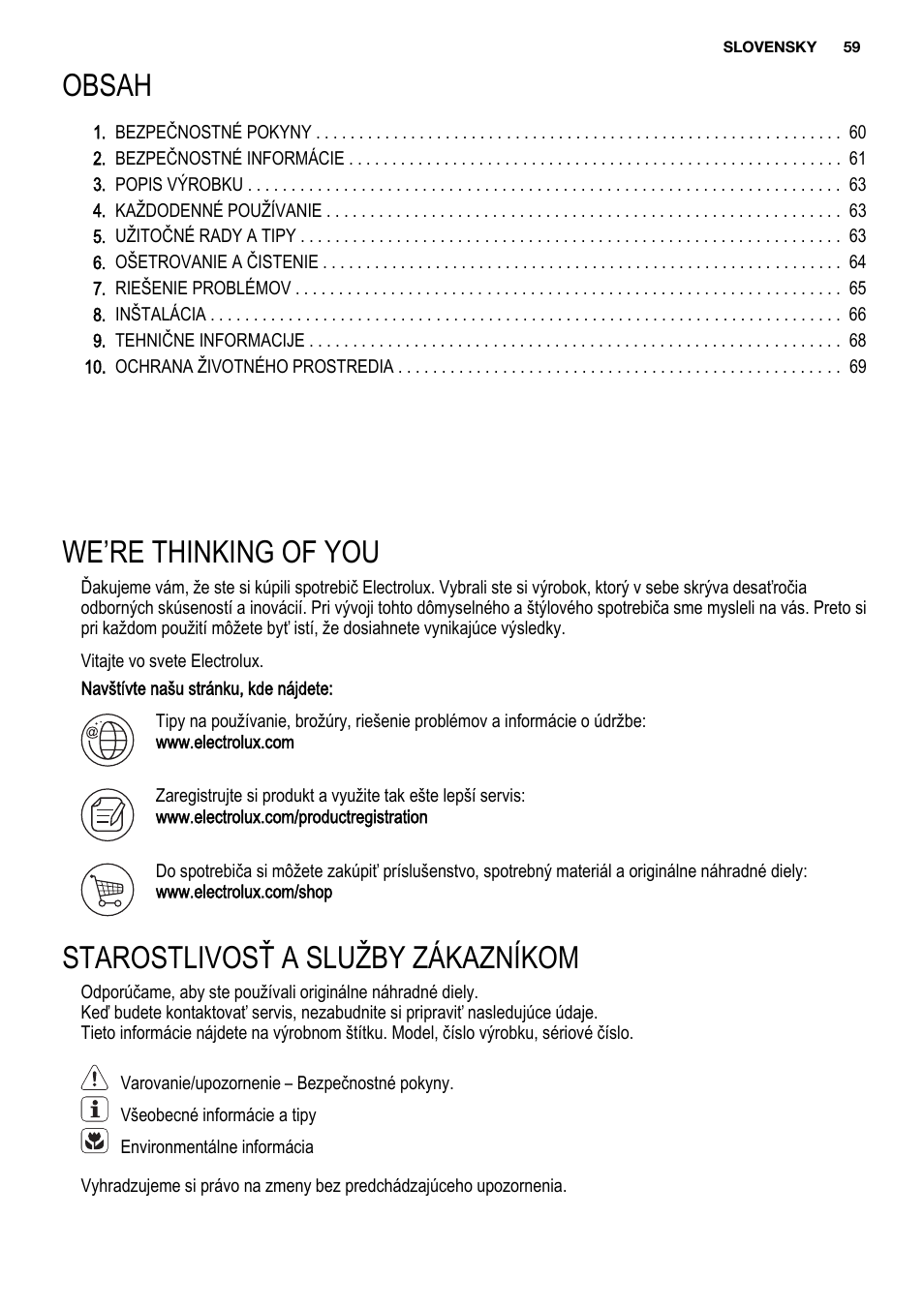 Electrolux EHF3920BOK User Manual | Page 59 / 72