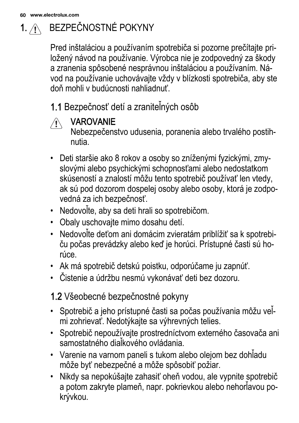 Electrolux EHF3920BOK User Manual | Page 60 / 72