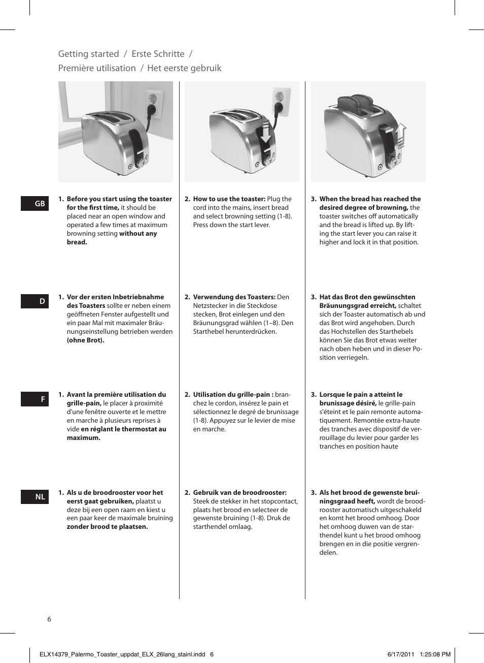 Electrolux EAT7100R User Manual | Page 6 / 48