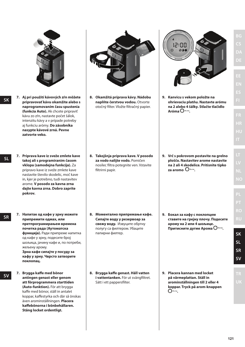 Electrolux EKAM300 User Manual | Page 121 / 154