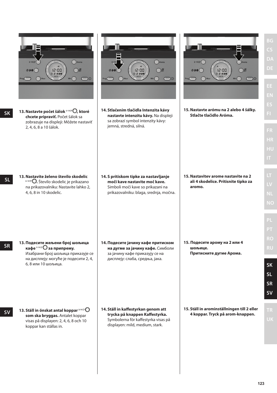 Electrolux EKAM300 User Manual | Page 123 / 154