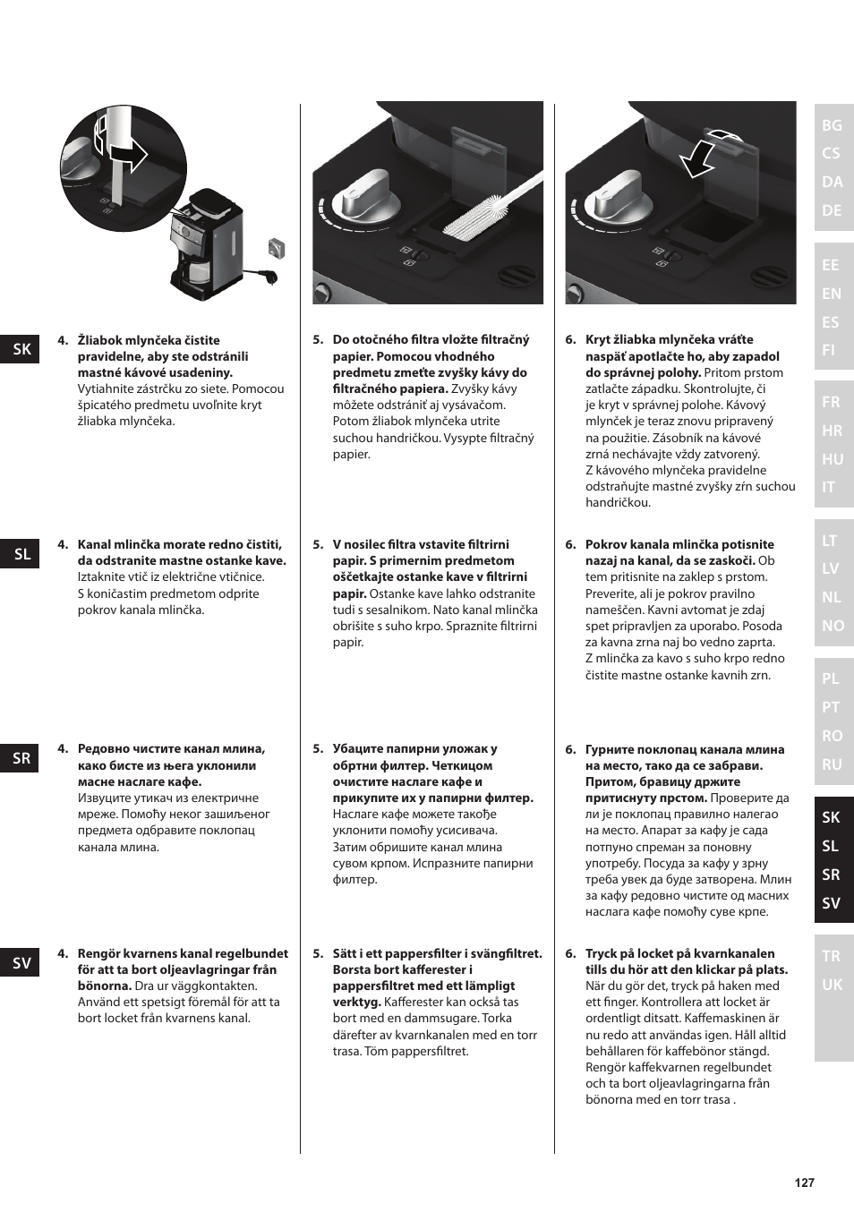 Electrolux EKAM300 User Manual | Page 127 / 154