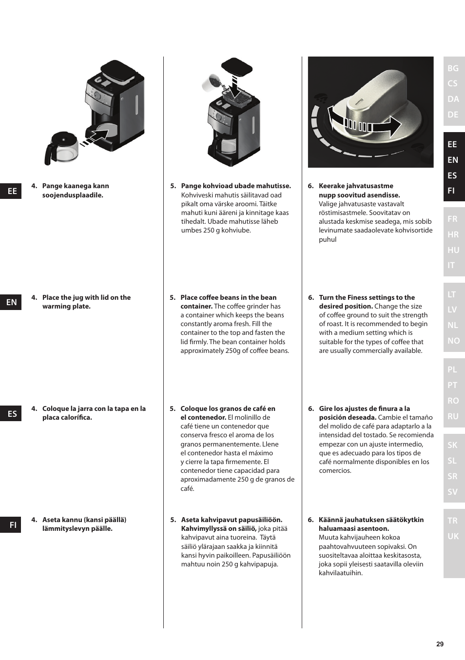 Electrolux EKAM300 User Manual | Page 29 / 154