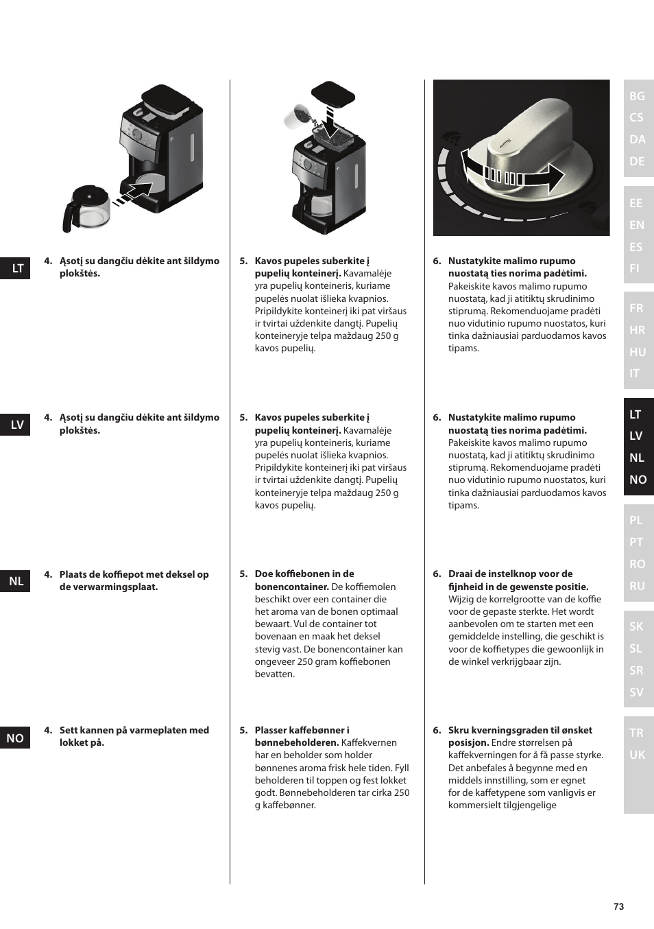 Electrolux EKAM300 User Manual | Page 73 / 154